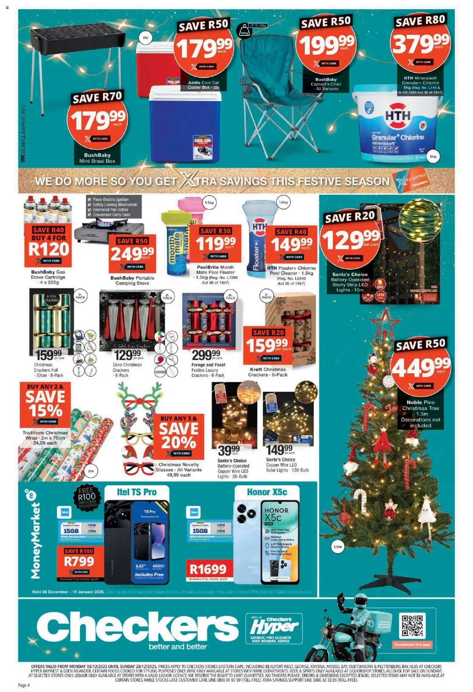 New Checkers catalogue – valid from 08.12.2025 | Page: 16 | Products: Dates, Case, Cooler, Beer