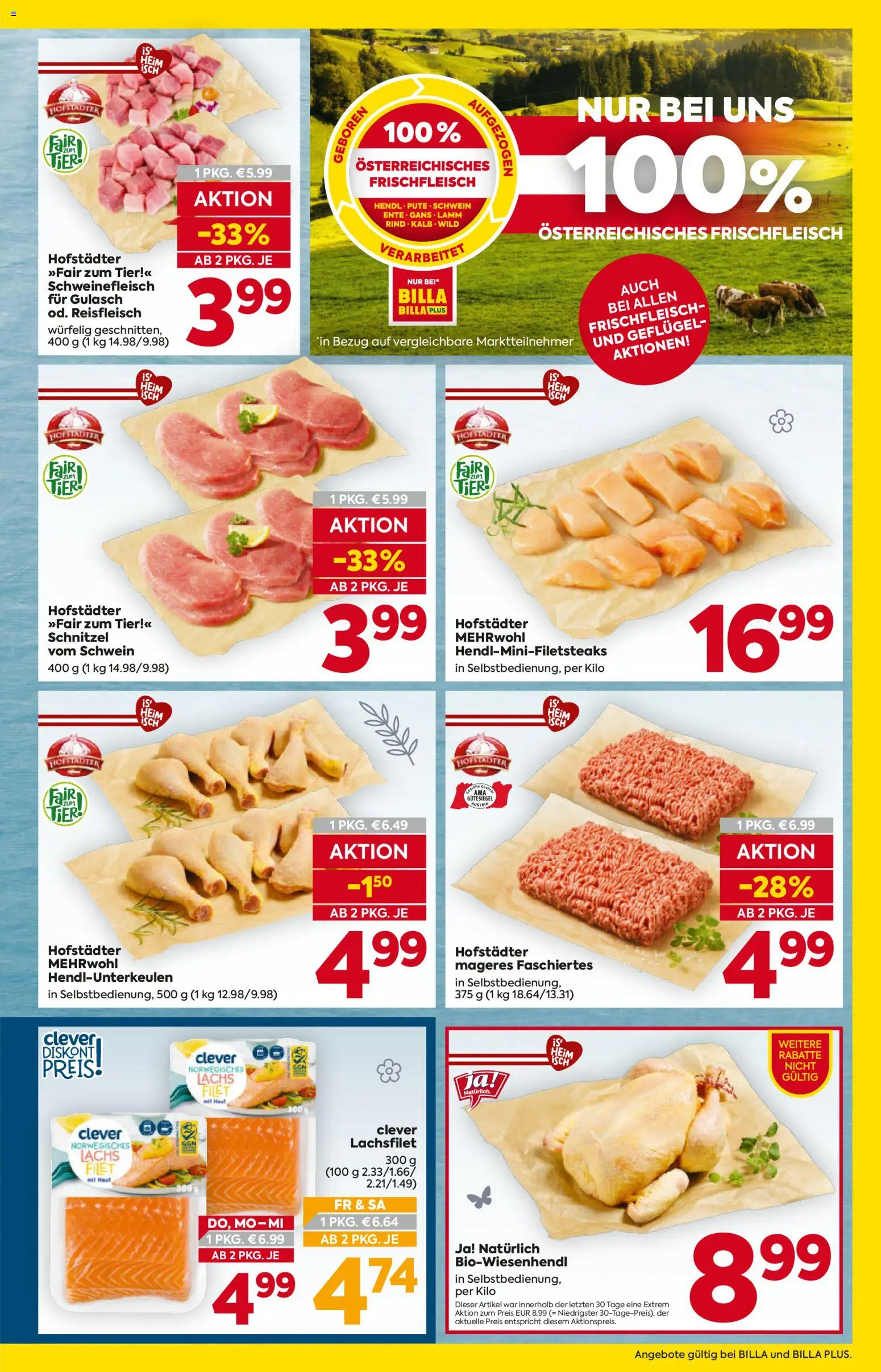 Billa Flugblatt - Tirol gültig ab 12.03.2026 | Seite: 9 | Produkte: Schweinefleisch