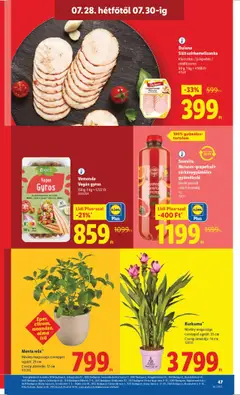 Lidl akciós ujság - amely érvényes a következő dátumtól: 24.07.2025 | Oldal: 47 | Termékek: Gyümölcslé, Gyümölcs, Protein, Alma