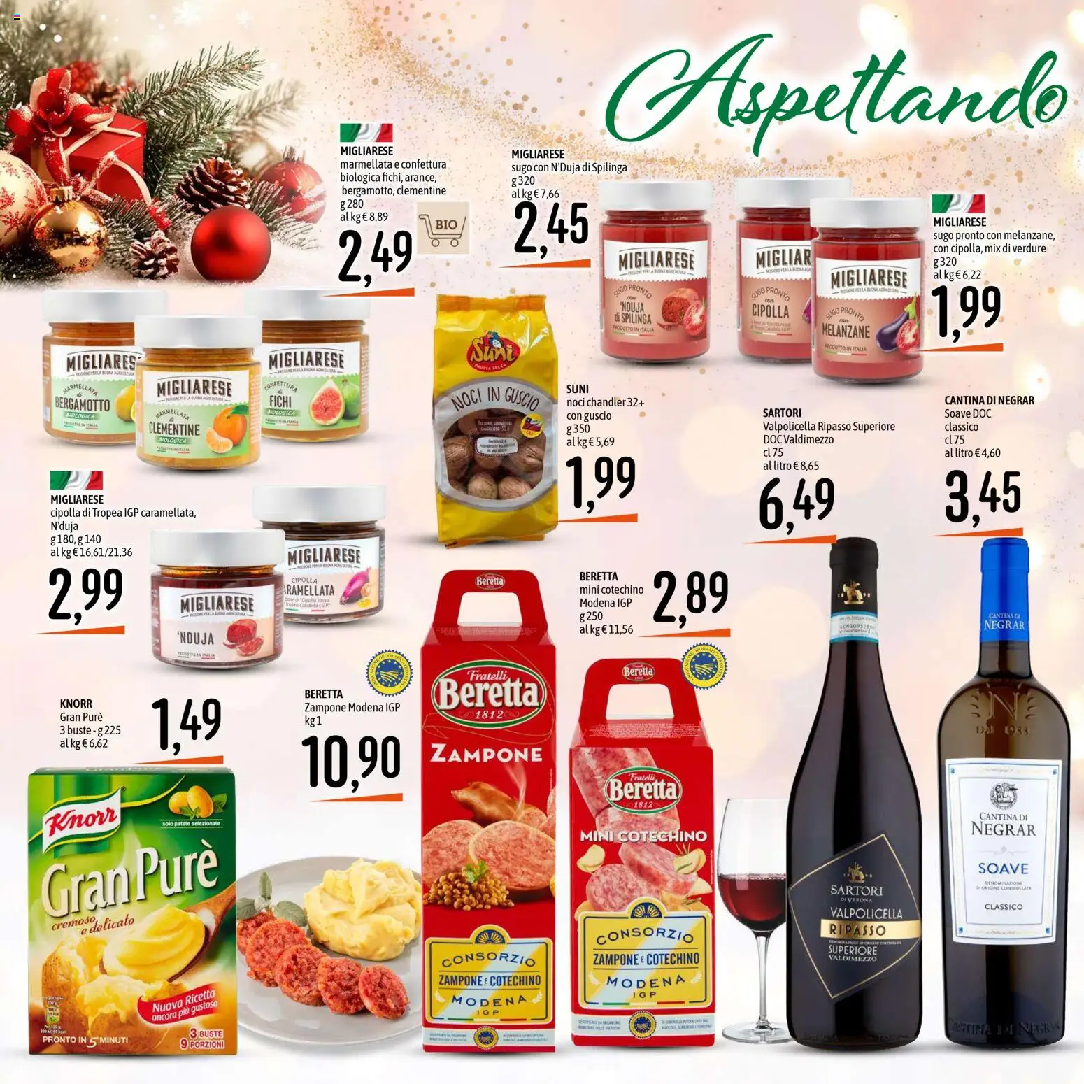 Volantino Emisfero del 27.11.2025 | Pagina: 12 | Prodotti: Patate, Marmellata, Sugo, Cotechino