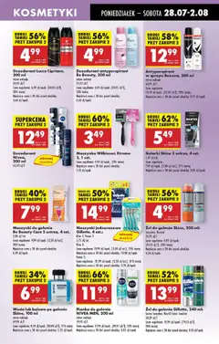 Biedronka gazetka od 28.07.2025 | Strona: 69 | Produkty: Kosmetyki, Pianka do golenia, Dezodorant, Antyperspirant