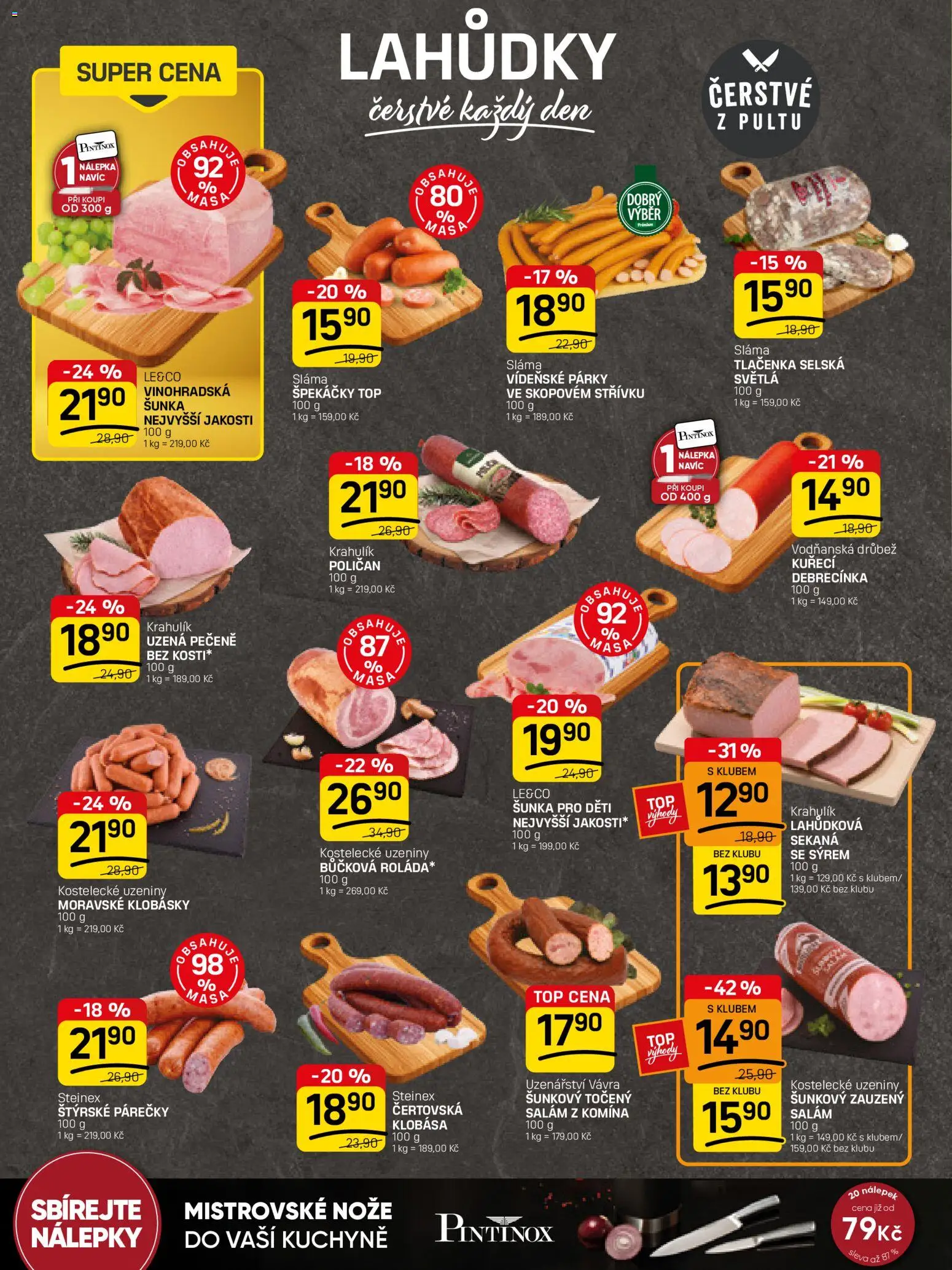 Flop leták - FlopTop od 08.04.2026 | Strana: 2 | Produkty: Párky, Špekáčky, Sekaná, Kuchyně