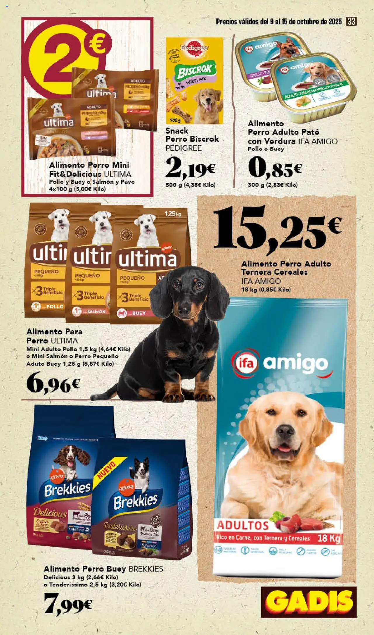 Gadis folleto │ válido desde el 09.10.2025 | Página: 33 | Productos: Paté, Cereales