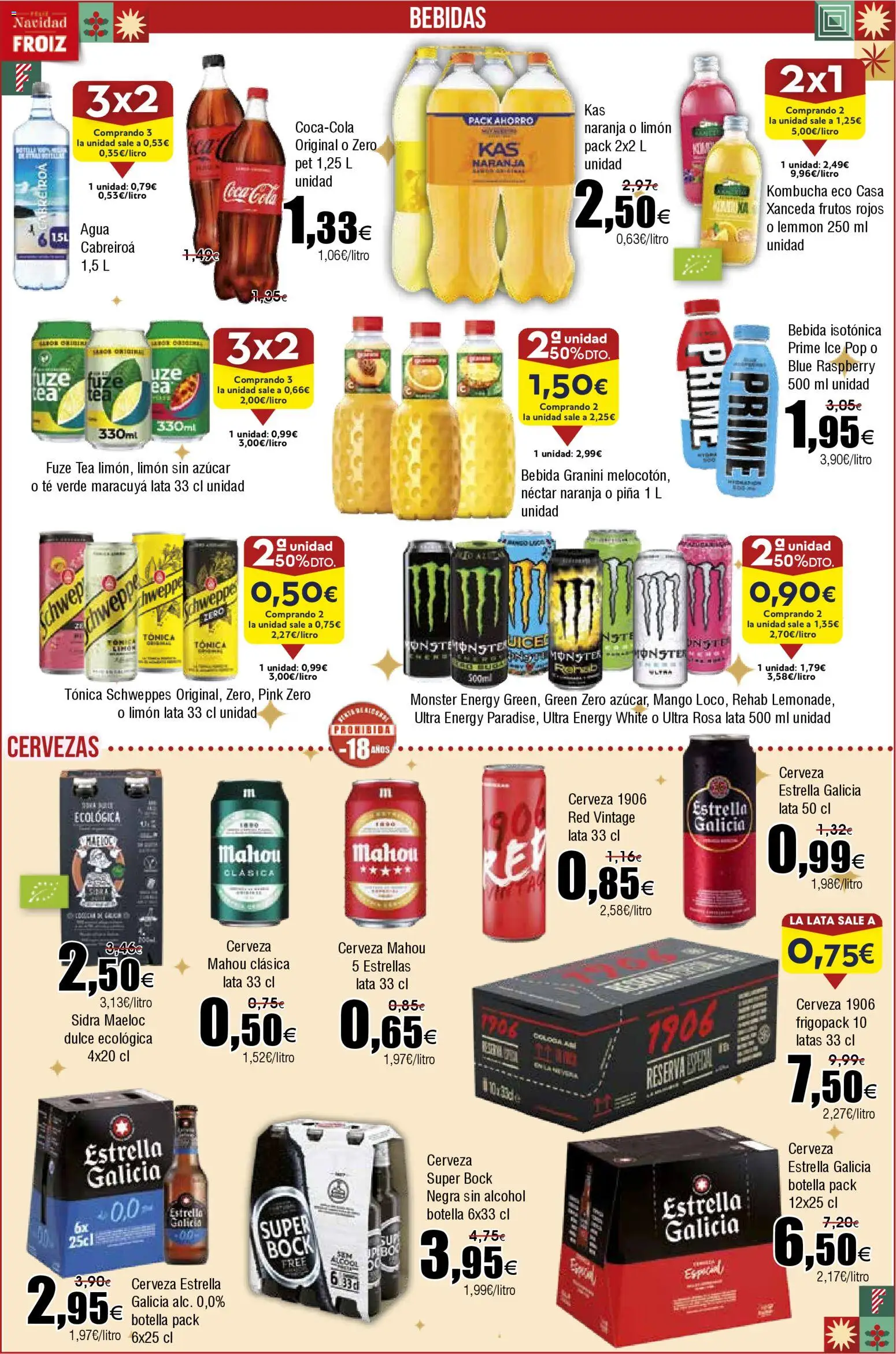 Froiz folleto │ válido desde el 02.12.2025 | Página: 16 | Productos: Piña, Té, Ρούτερ, Néctar