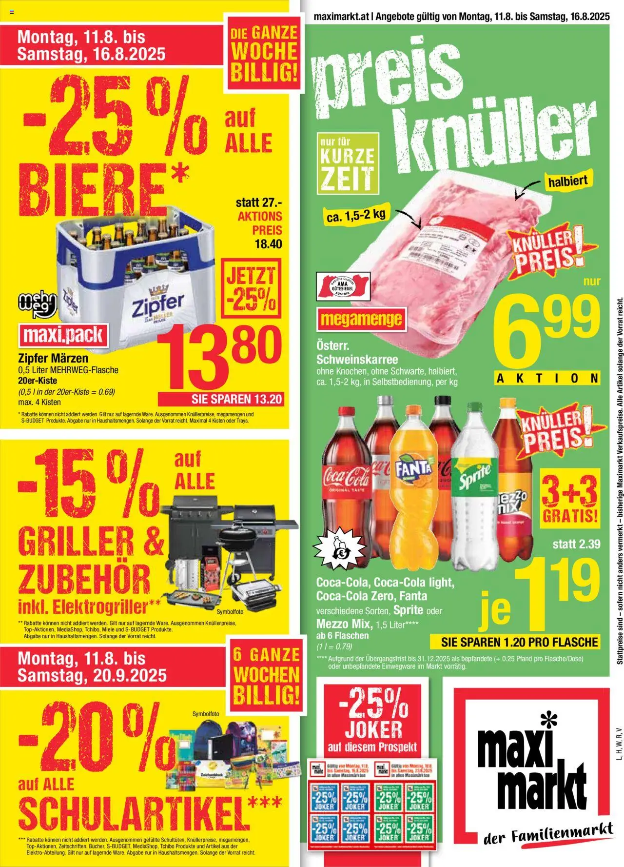 Maximarkt Flugblatt gültig ab 11.08.2025 | Seite: 1