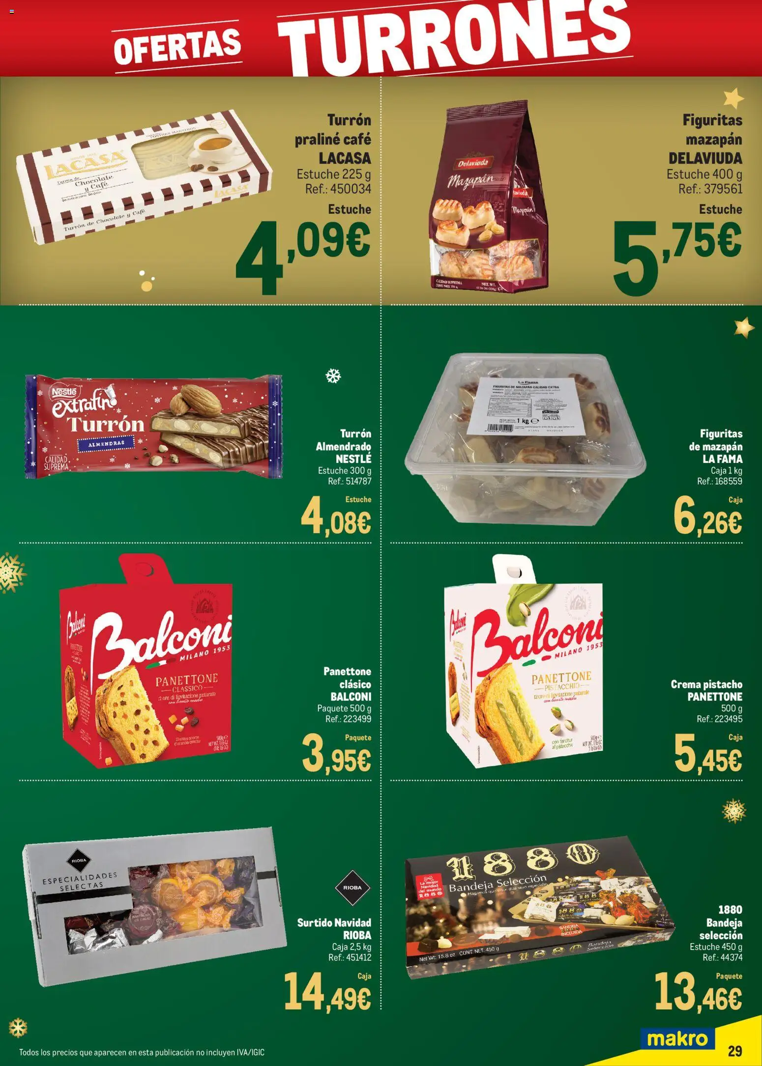 Makro - Precios Navidad Norte 2 │ válido desde el 24.11.2025 | Página: 29 | Productos: Café, Chocolate, Crema, Bandeja