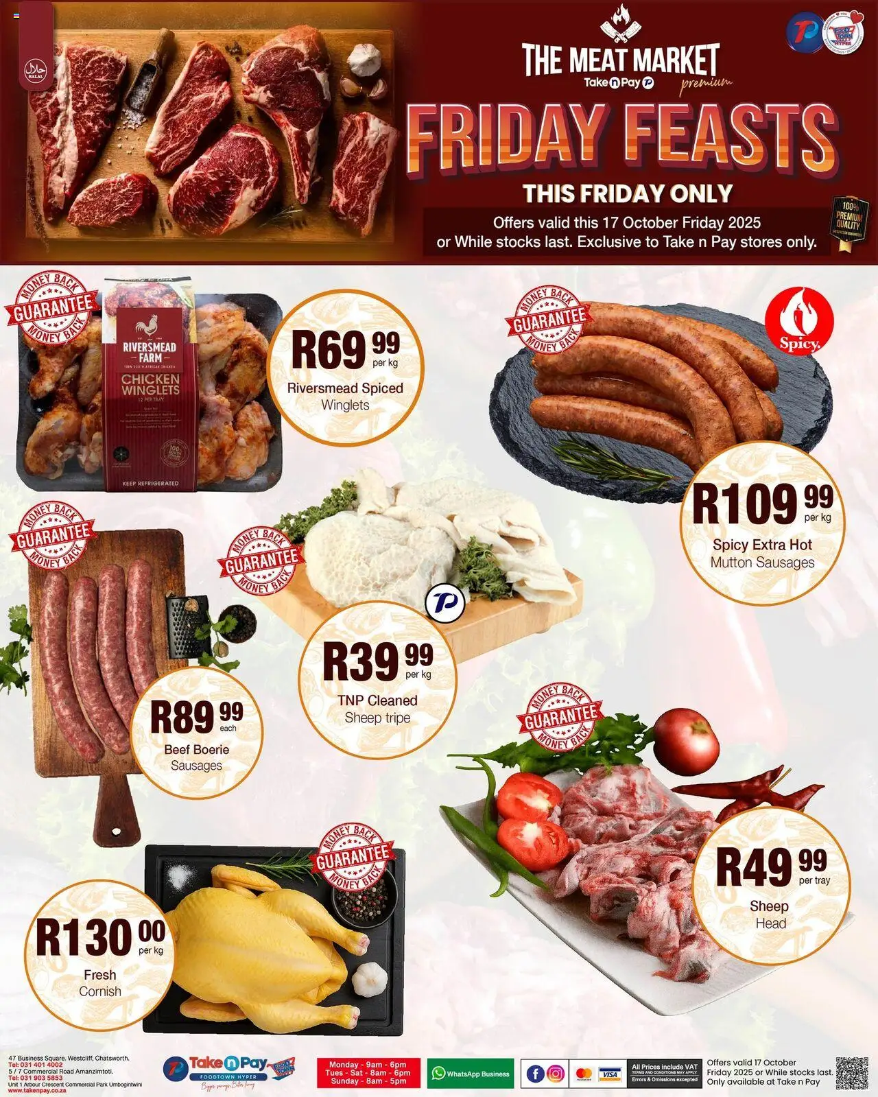 New Take n Pay catalogue – valid from 17.10.2025 | Page: 4 | Products: Tray, Bag, Beef