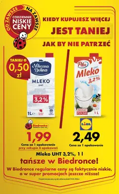 Pogląd oferty "Biedronka gazetka od poniedziałku" - ważna od 13.04.2026 | Strona: 2 | Produkty: Szklanka, Mleko