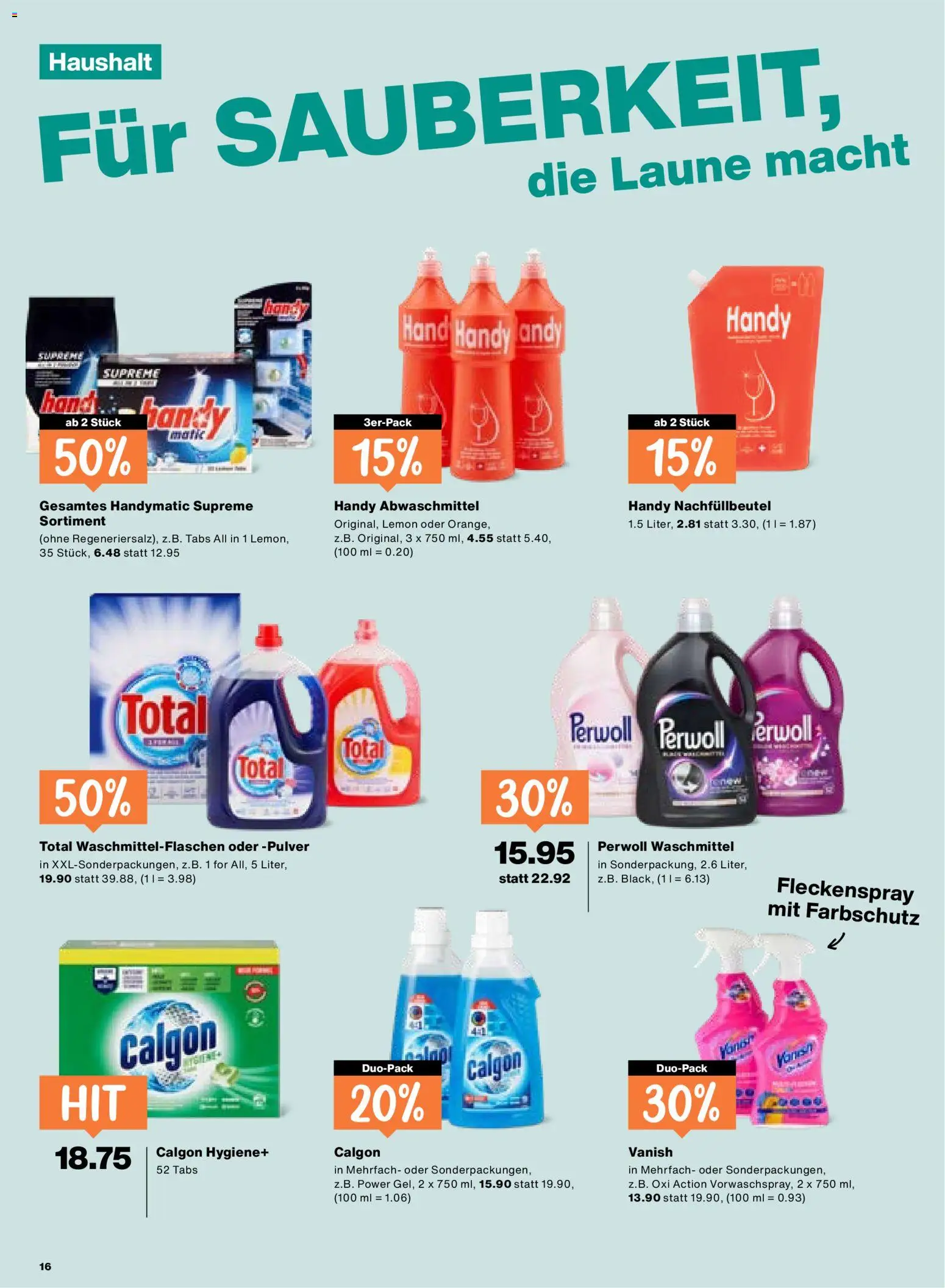 Migros Aktionen – gültig ab 20.01.2026 | Seite: 16 | Produkte: Pulver, Waschmittel