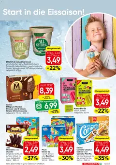 Eurospar Flugblatt ab 09.04.2026 gültig | Seite: 7 | Produkte: Eis, Himbeere