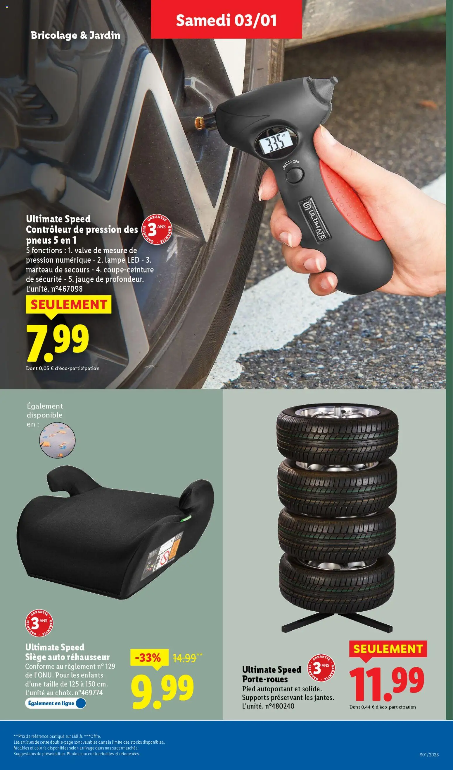 {H1} | Page: 17 | Produits: Pneus, Marteau, lampe LED, Rehausseur