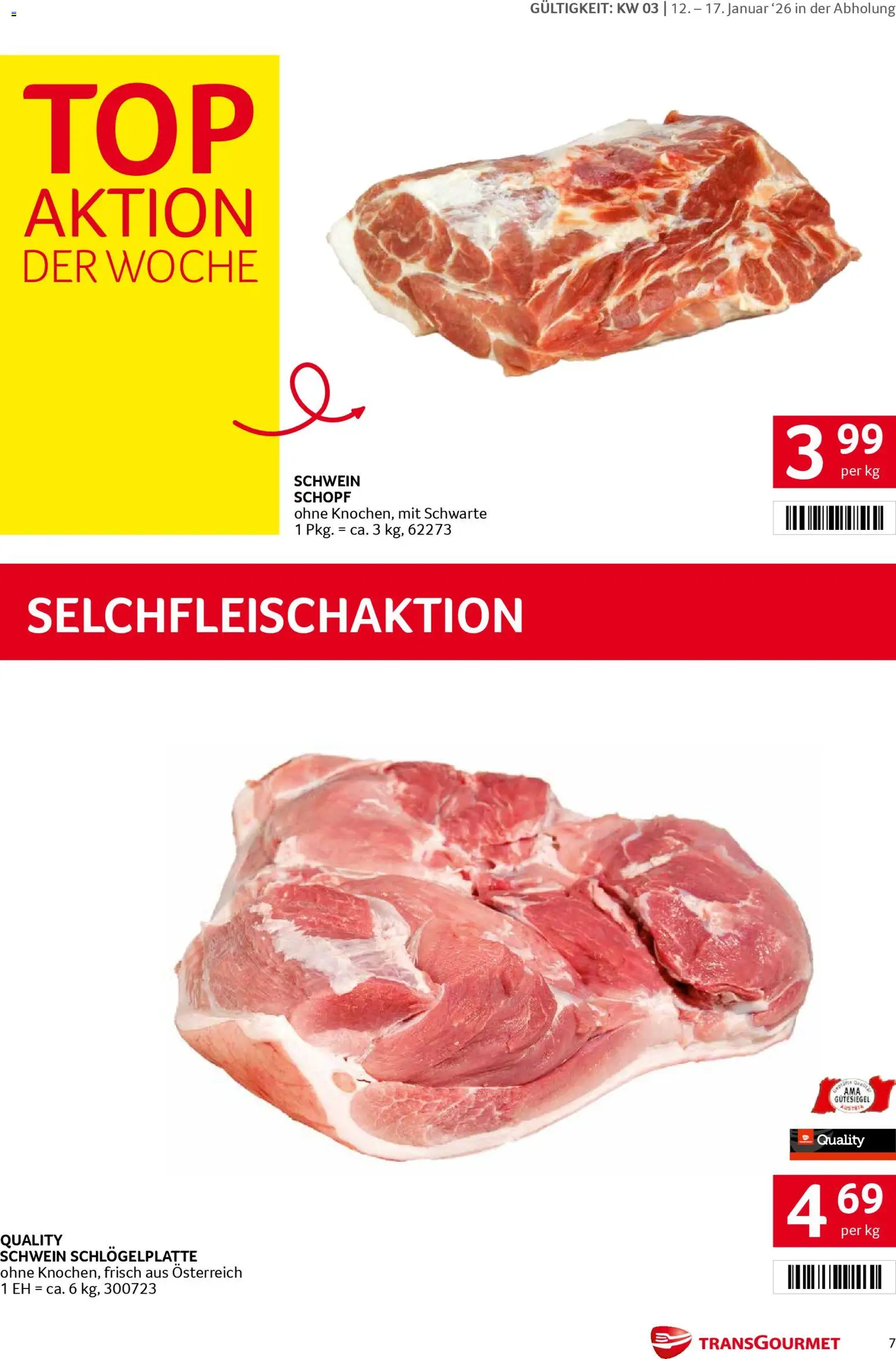Transgourmet Flugblatt gültig ab 12.01.2026 | Seite: 7