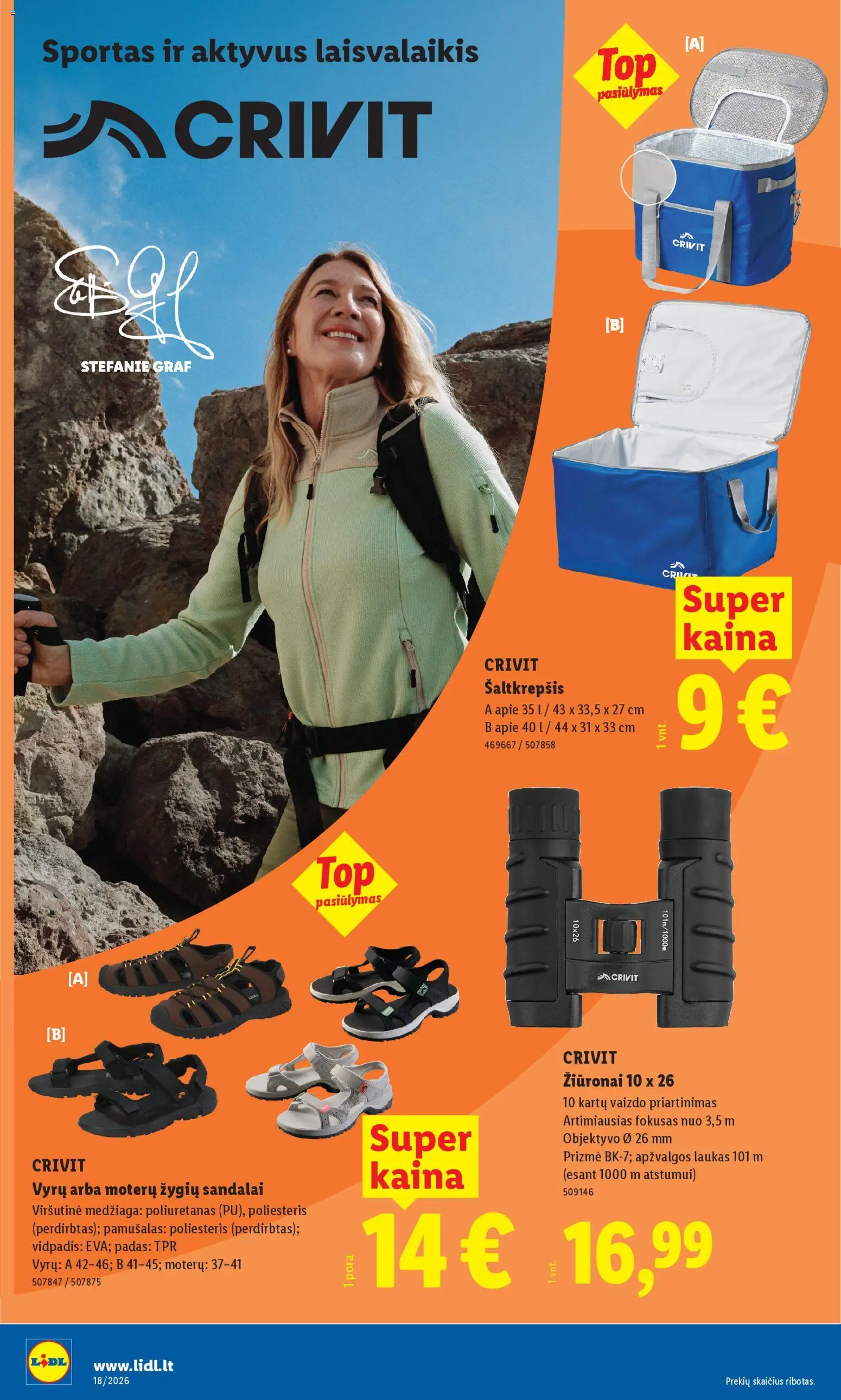 LIDL akcijos nuo 27.04.2026 | Puslapis: 16 | Prekių: Vaizdo, Sandalai