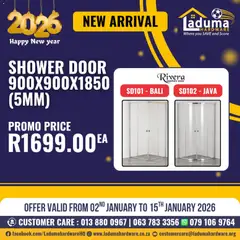 Laduma Hardware specials catalogue – valid from 02.01.2026