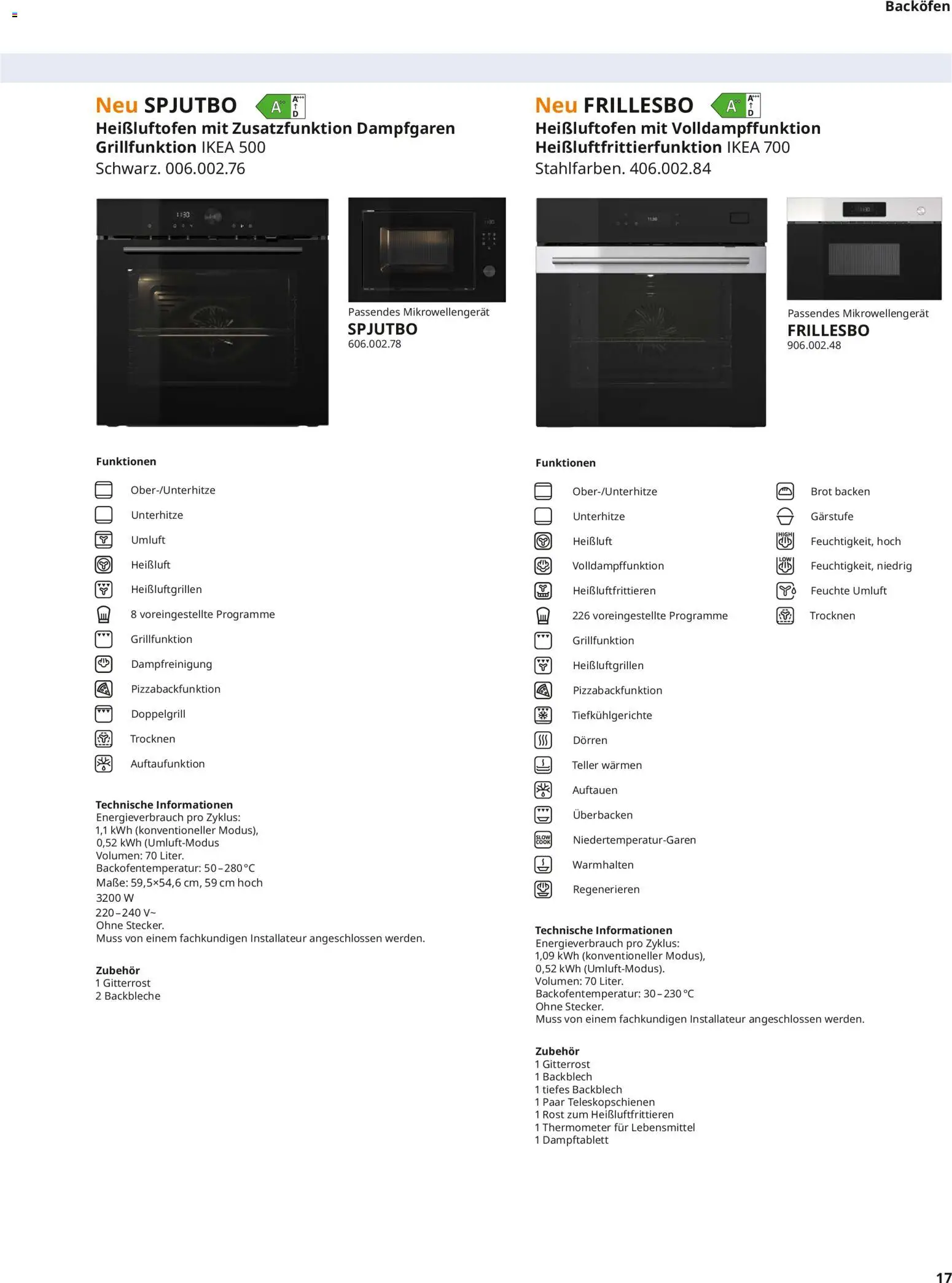 Ikea Elektrogeräte – gültig ab 10.04.2026 | Seite: 17 | Produkte: Thermometer, Backofen, Brot