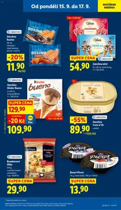 Zmrzlina Boxino, 135 ml, čokoláda / slaný karamel od 15.09.2025 | Strana: 33