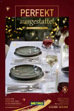 Metro Saisonkatalog "Perfekt ausgestattet" ab 01.10.2025 gültig