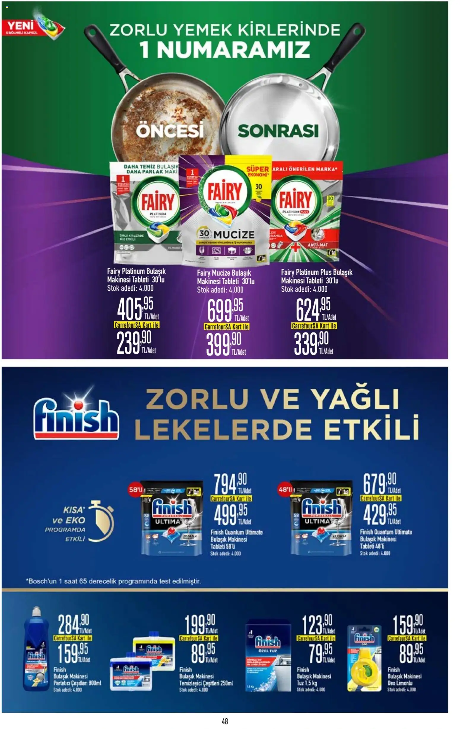 CarrefourSA Katalog - 18.12.2025 tarihinden itibaren geçerlidir | Sayfa: 49 | Ürünler: Parlatıcı, Tuz, Saat, Bulaşık makinesi