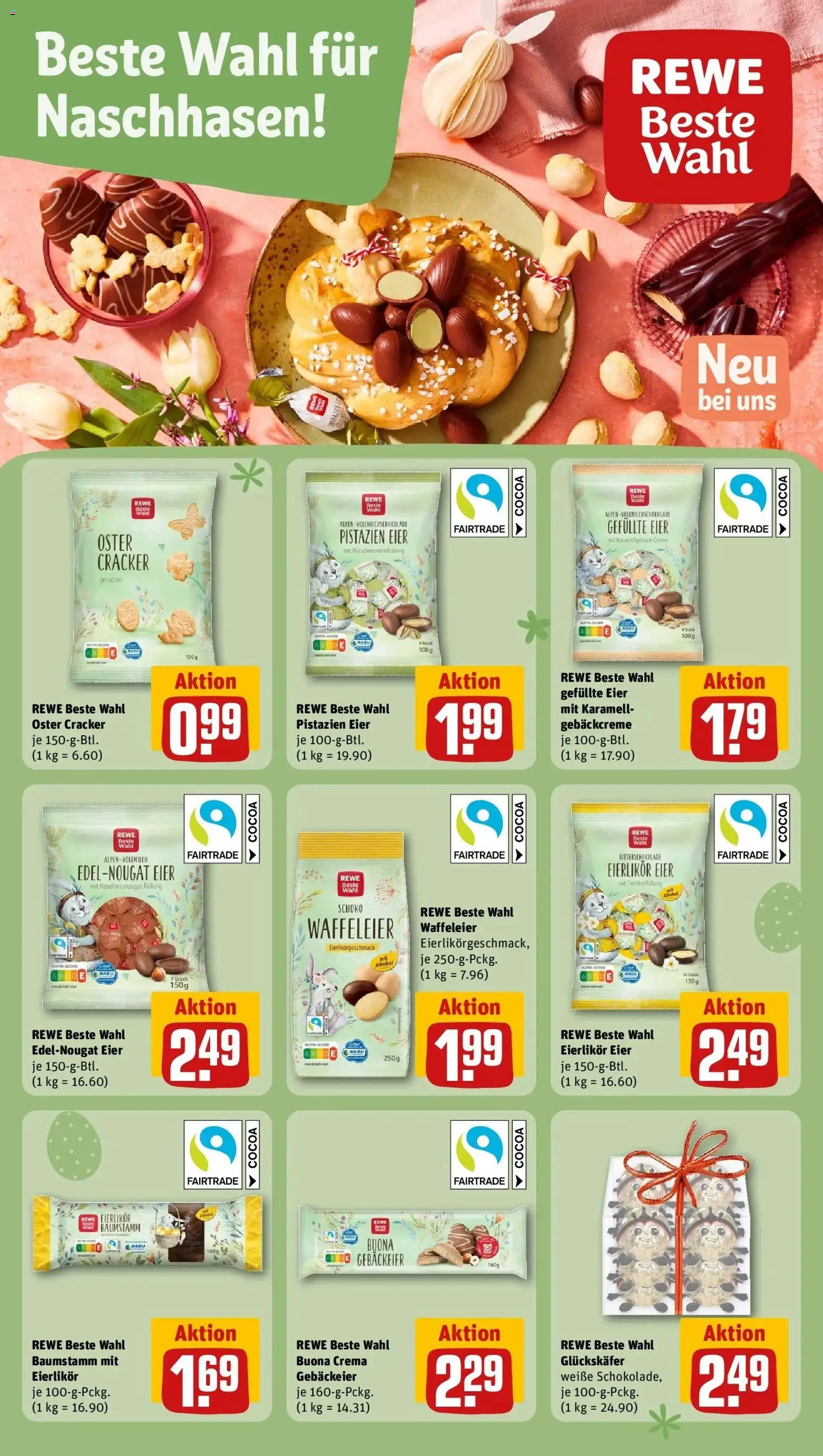 Rewe Prospekt Mannheim / Rheinau	 – gültig ab 09.03.2026 | Seite: 16 | Produkte: Eier, Pistazien, Creme