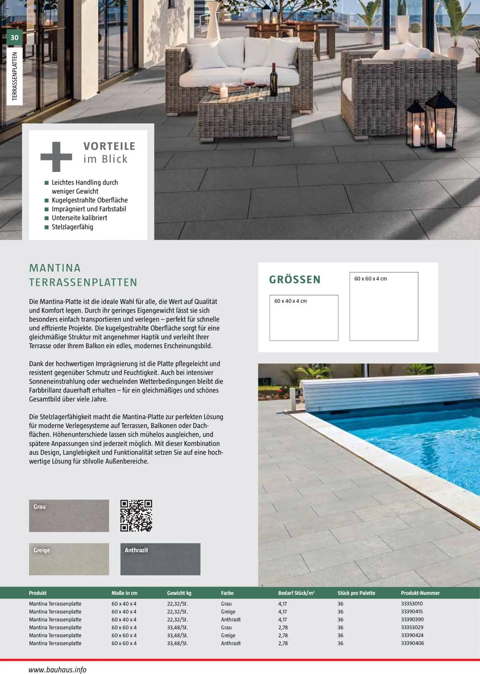 Bauhaus Gartenbaumaterialien gültig ab 01.04.2026 | Seite: 30 | Produkte: Gewicht