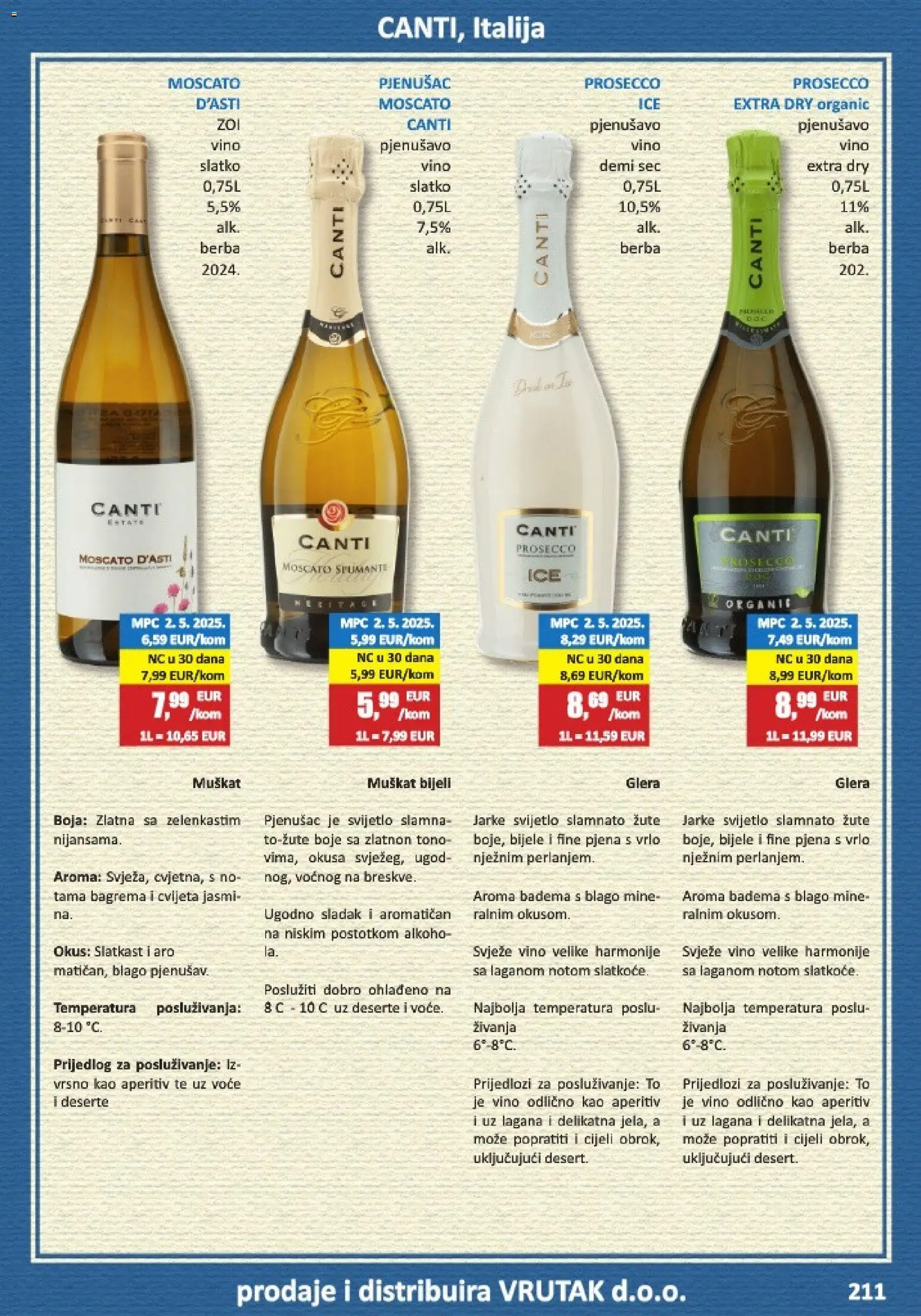 Vrutak katalog | vrijedi od 01.11.2025 | Stranica: 211 | Proizvodi: Aperitiv, Prosecco, Vino, Voće