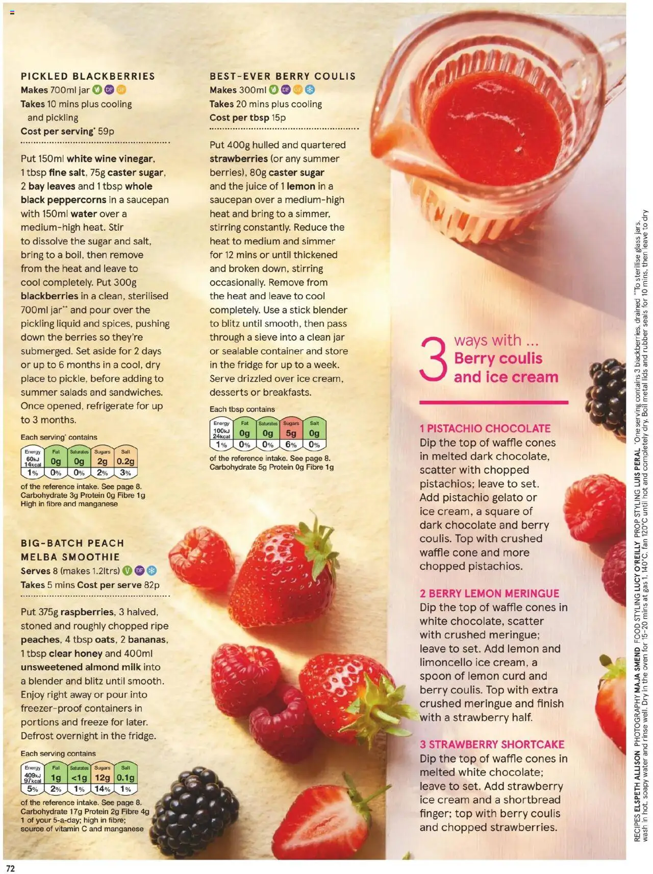 | Page: 72 | Products: Saucepan, Strawberries, Papier carton, Honey