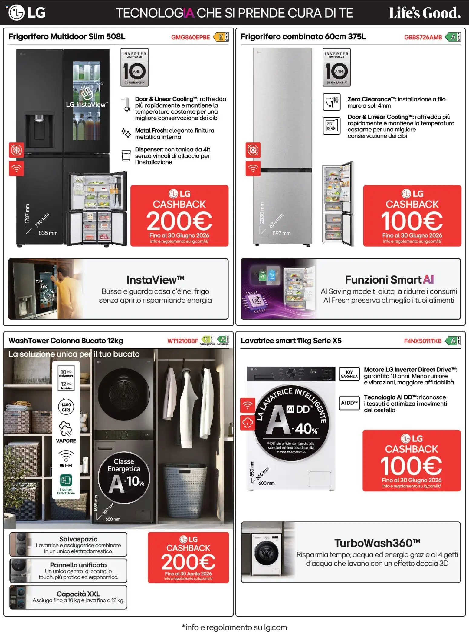 Volantino Trony del 09.04.2026 | Pagina: 39 | Prodotti: Tanica, Frigorifero, Doccia, Frigorifero combinato