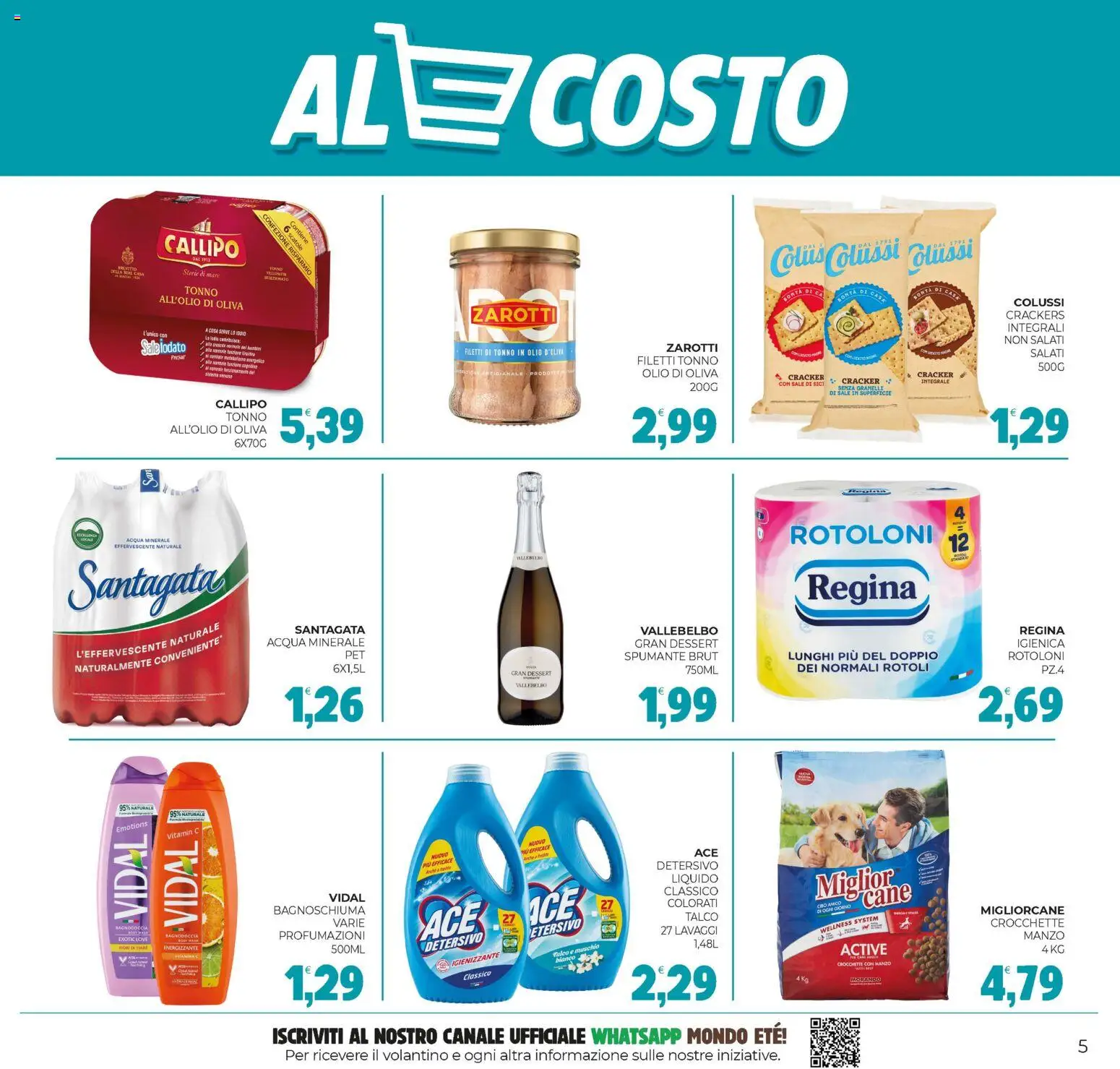 Volantino Eté del 21.11.2025 | Pagina: 5 | Prodotti: Bagnoschiuma, Acqua, Sale, Olio di Oliva