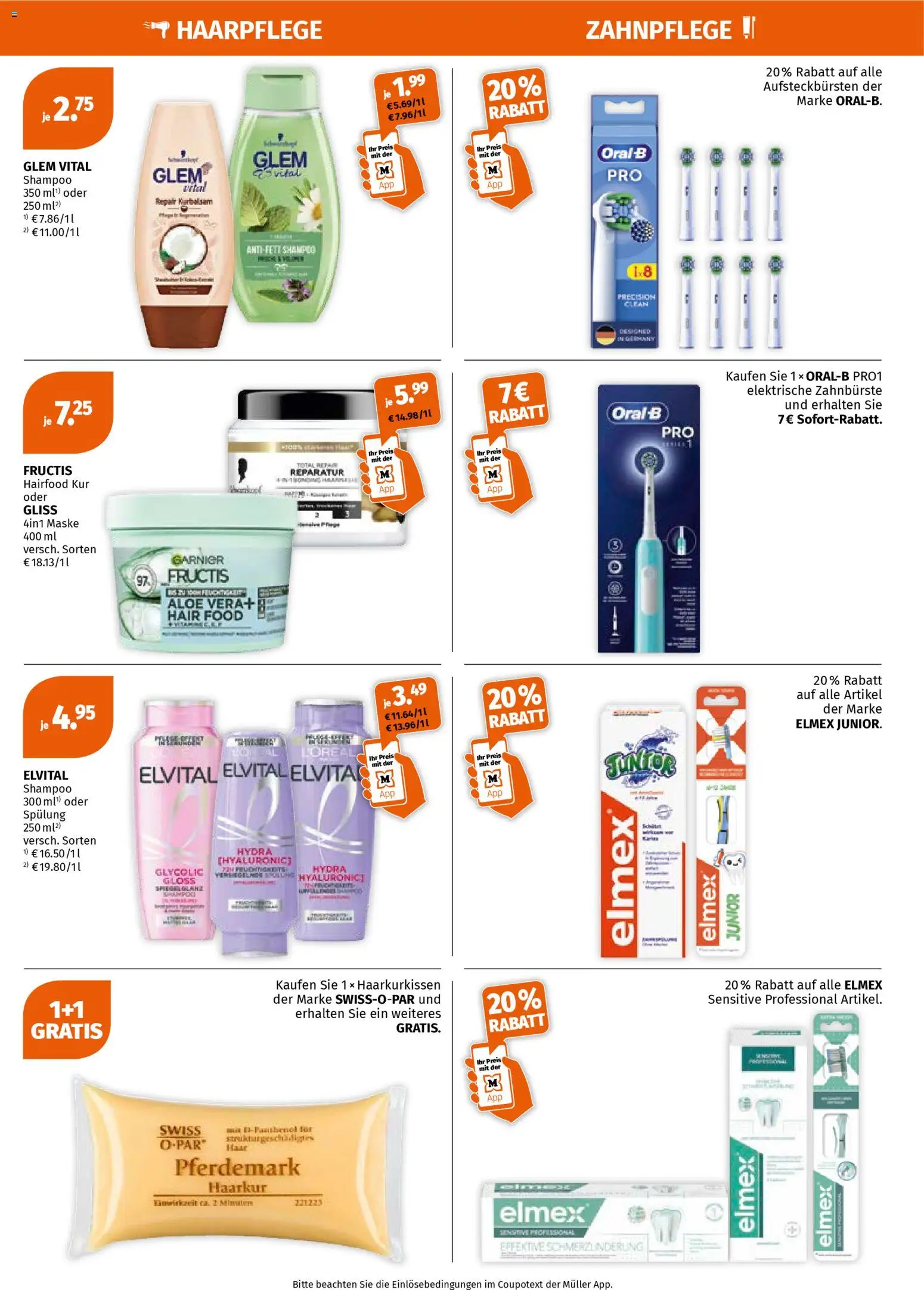 Müller Flugblatt gültig ab 06.04.2026 | Seite: 5 | Produkte: Shampoo, Spülung, Maske, Zahnbürste