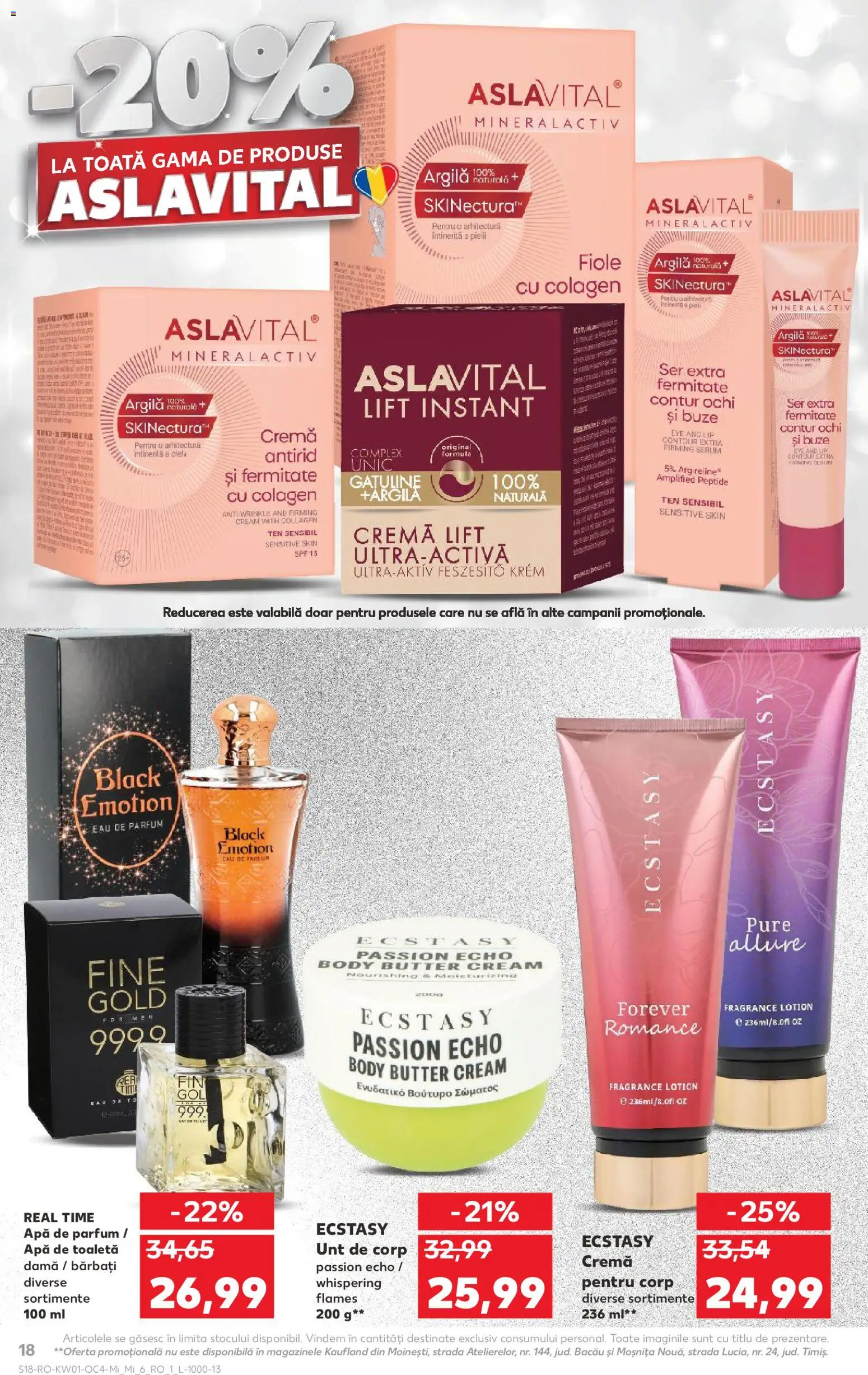 Noul catalog Kaufland – valabil de la 31.12.2025 | Pagină: 18 | Produse: Apă de parfum, Body, Parfum, Apă de toaletă