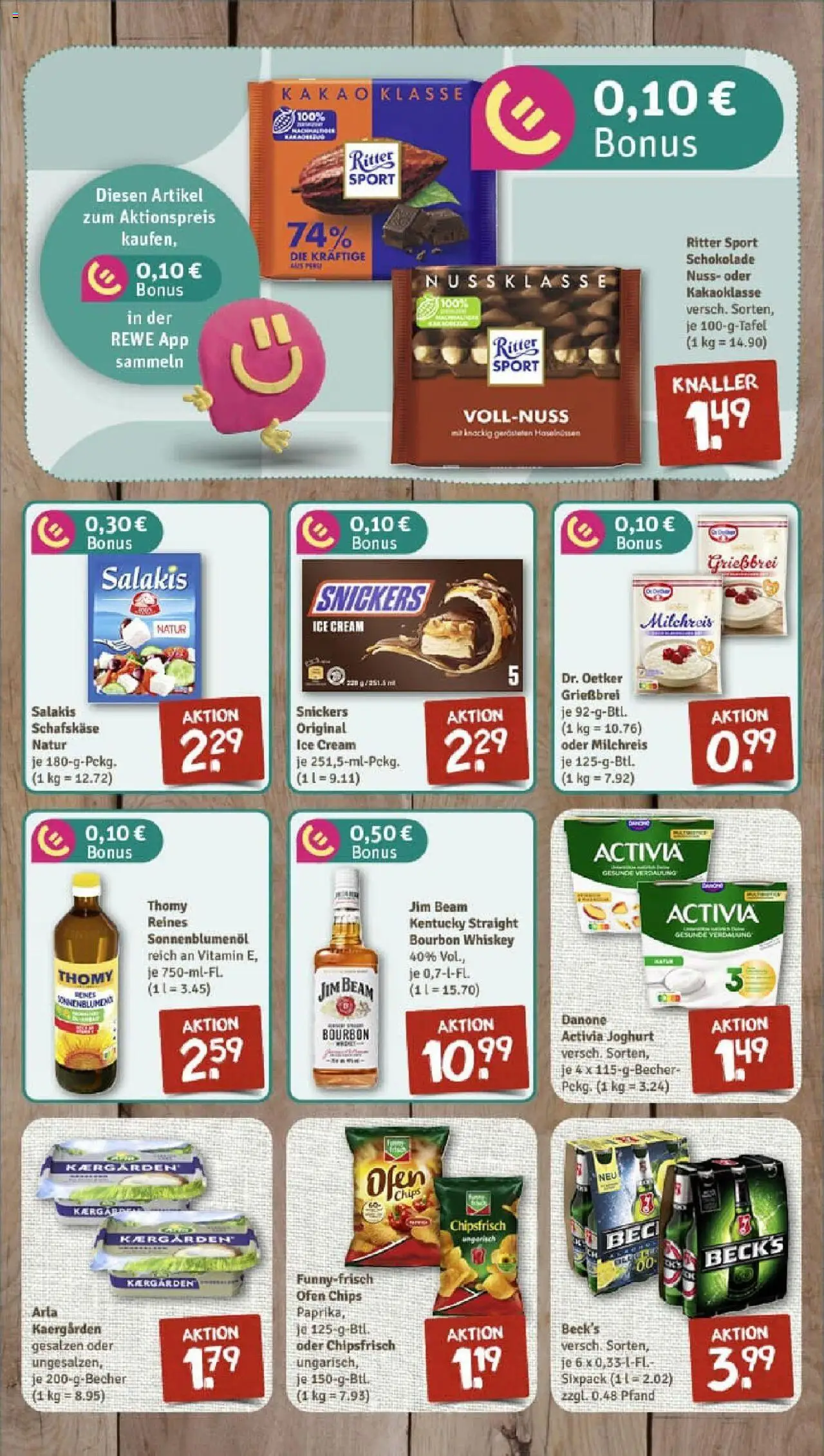 Rewe prospekt Kaarst	 - gültig ab dem 20.07.2025 | Seite: 4 | Produkte: Jim beam, Schokolade, Bourbon, Schafskase