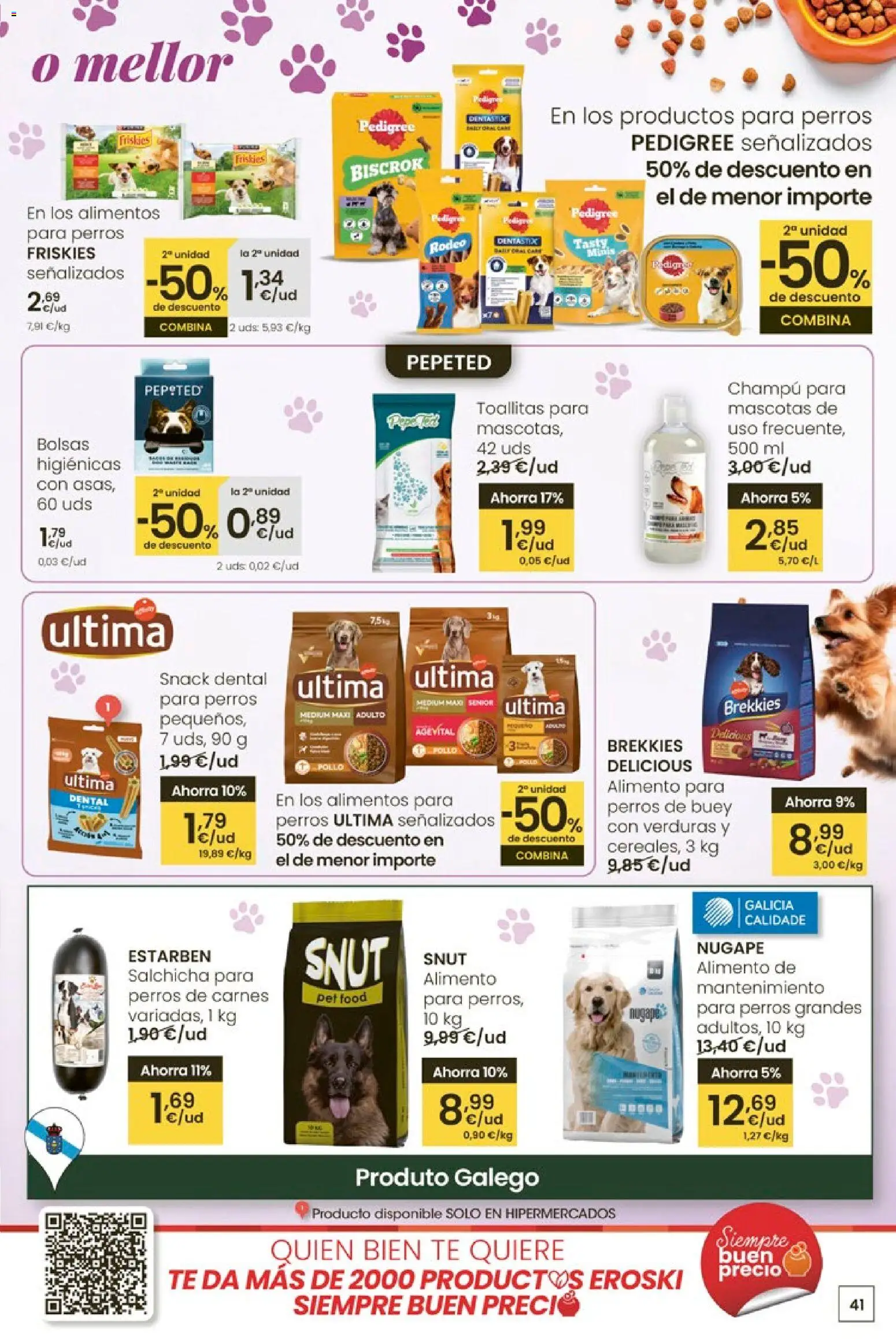 Eroski - Entroido do aforro │ válido desde el 29.01.2026 | Página: 41 | Productos: Champú, Té, Κούβα