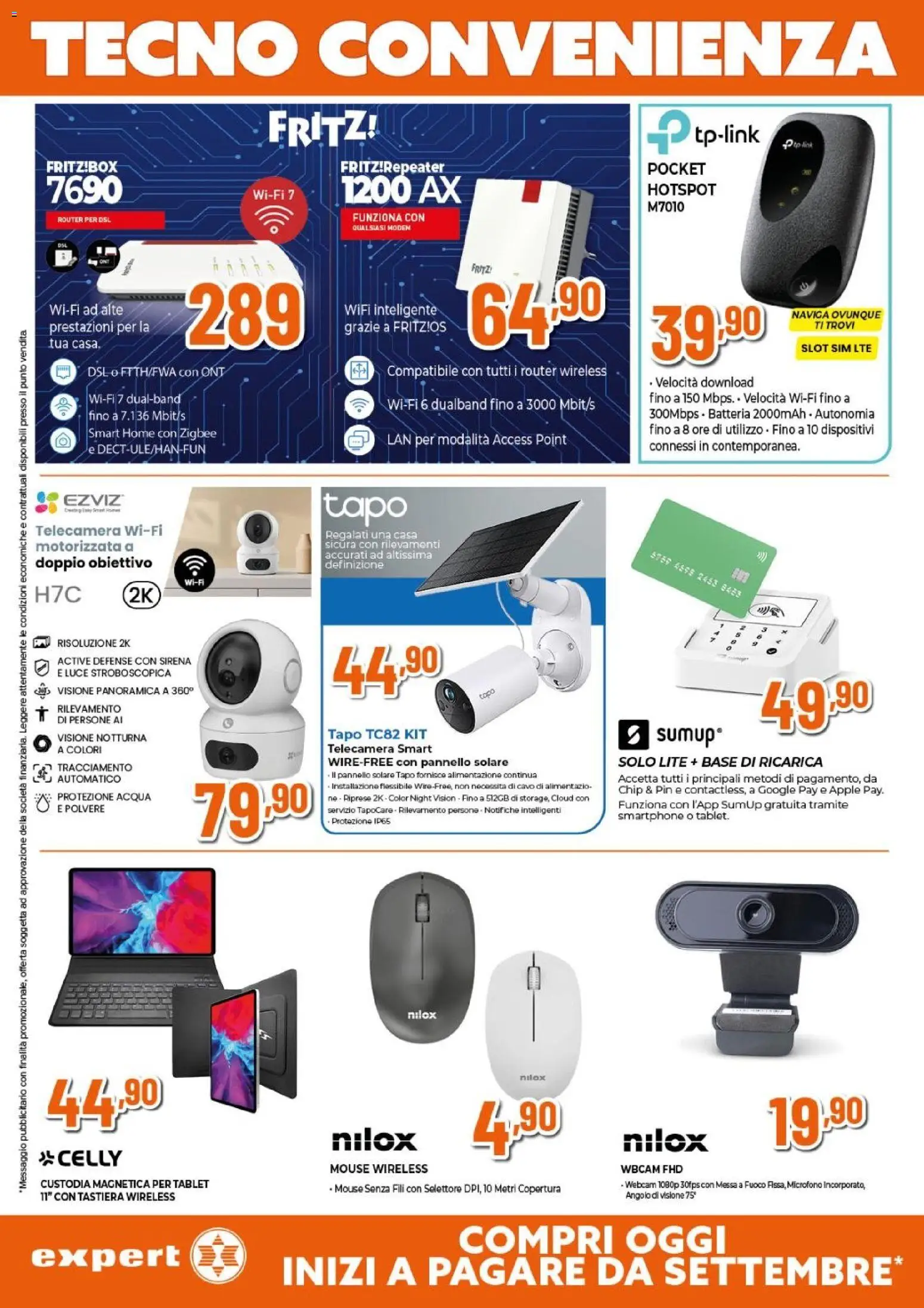 Volantino Expert del 26.03.2026 | Pagina: 12 | Prodotti: Router, Smartphone, Mouse, Tastiera