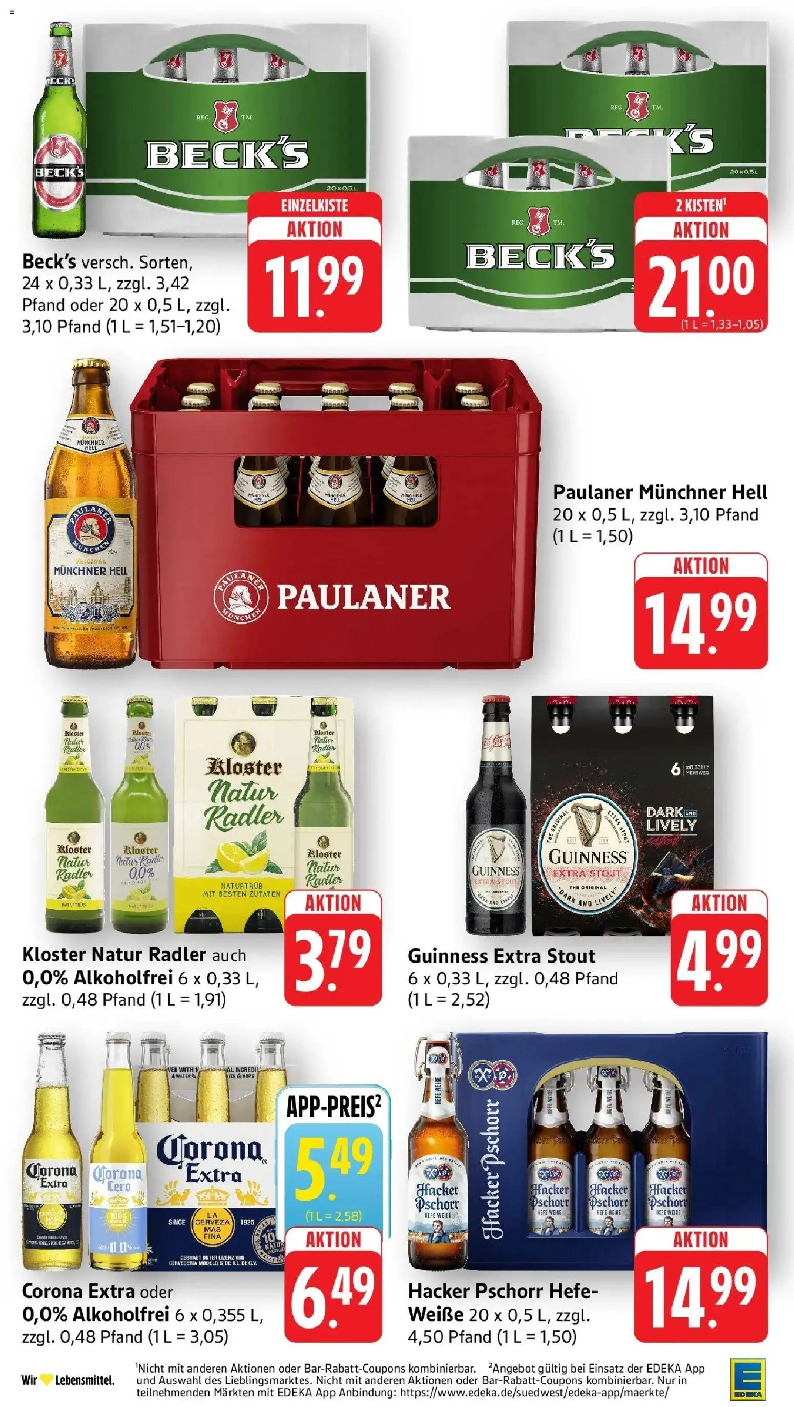 Edeka prospekt Weinstadt - Endersbach	 – gültig ab 02.03.2026 | Seite: 30 | Produkte: Radler, Paulaner