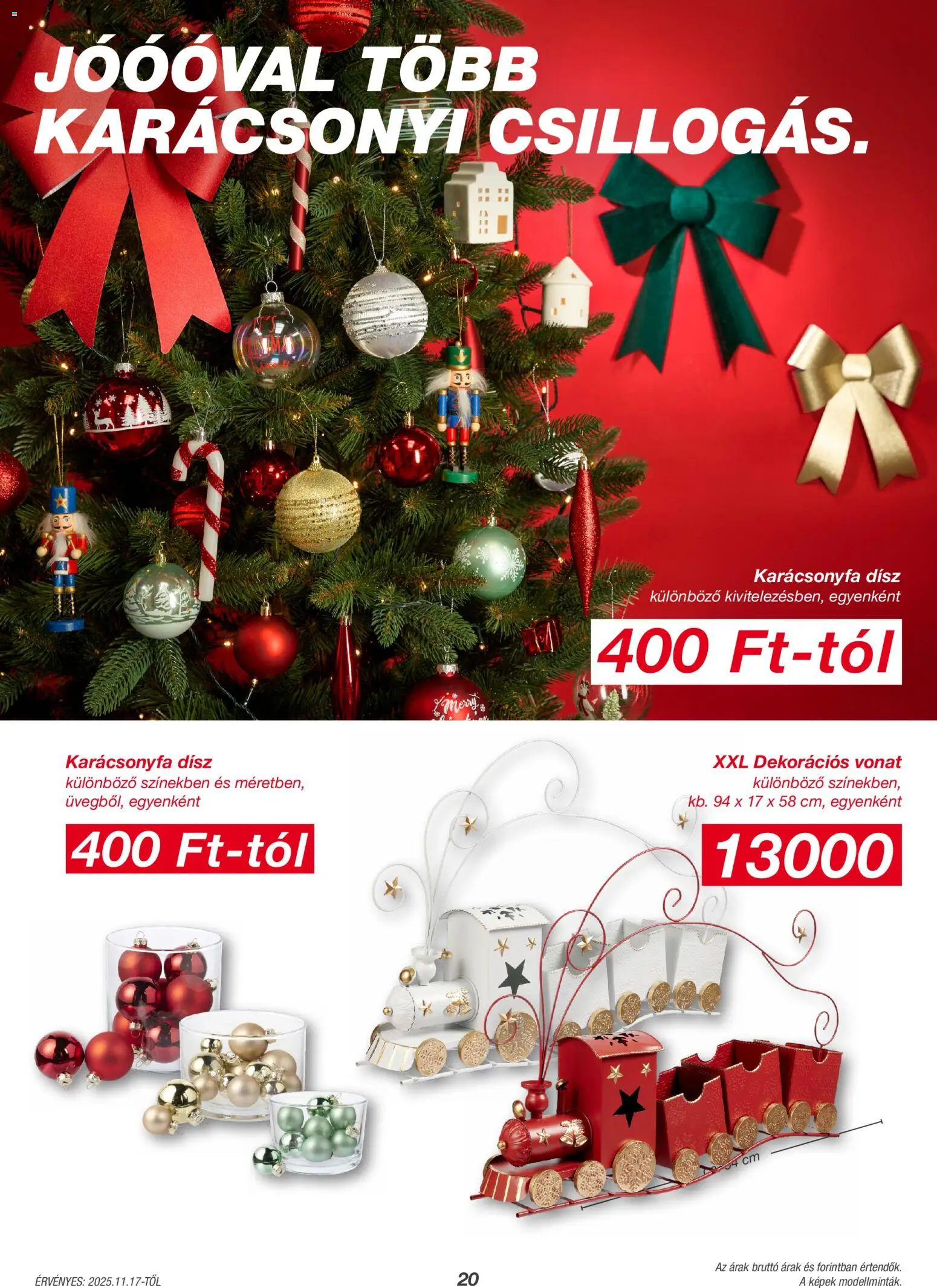 Kik akciós ujság - amely érvényes a következő dátumtól: 17.11.2025 | Oldal: 20 | Termékek: Karácsonyfa