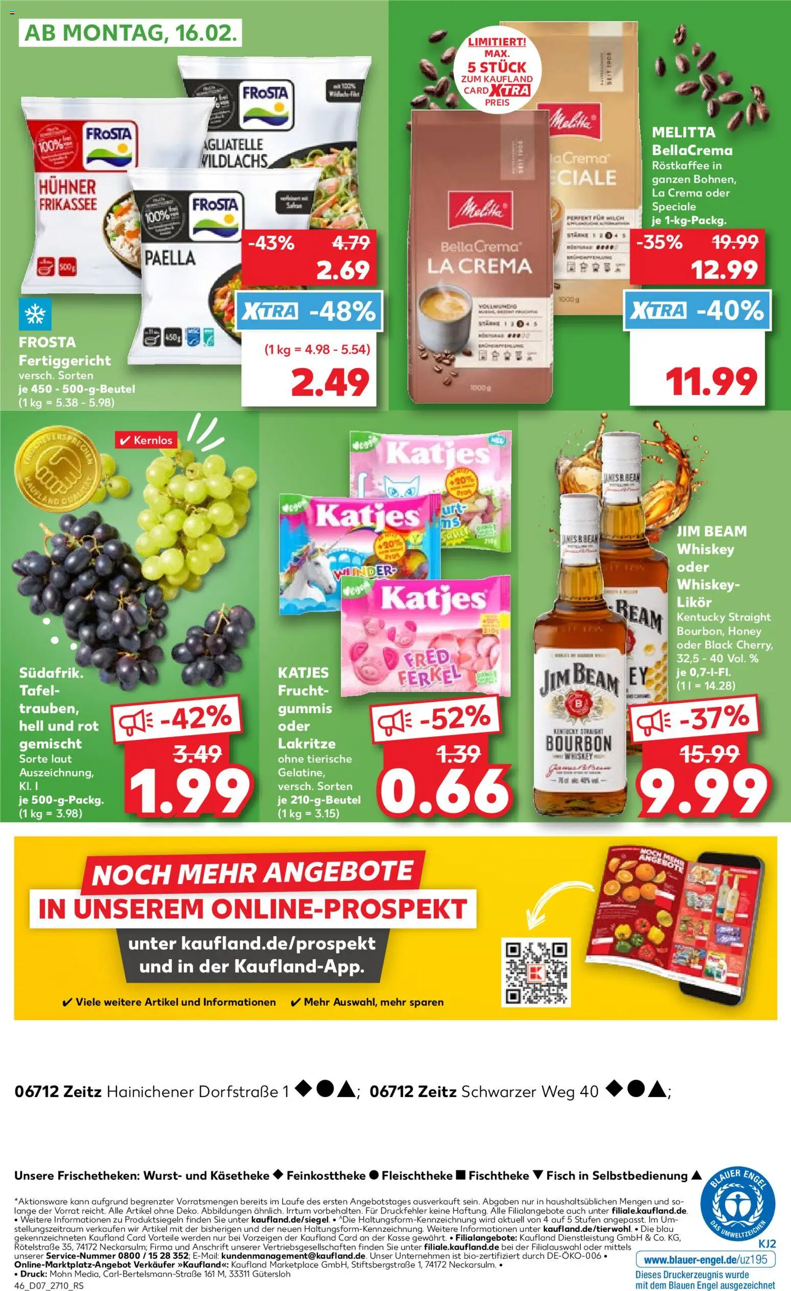 Kaufland prospekt Zeitz	 – gültig ab 12.02.2026 | Seite: 46 | Produkte: Katjes, Frosta, Fisch, Wurst