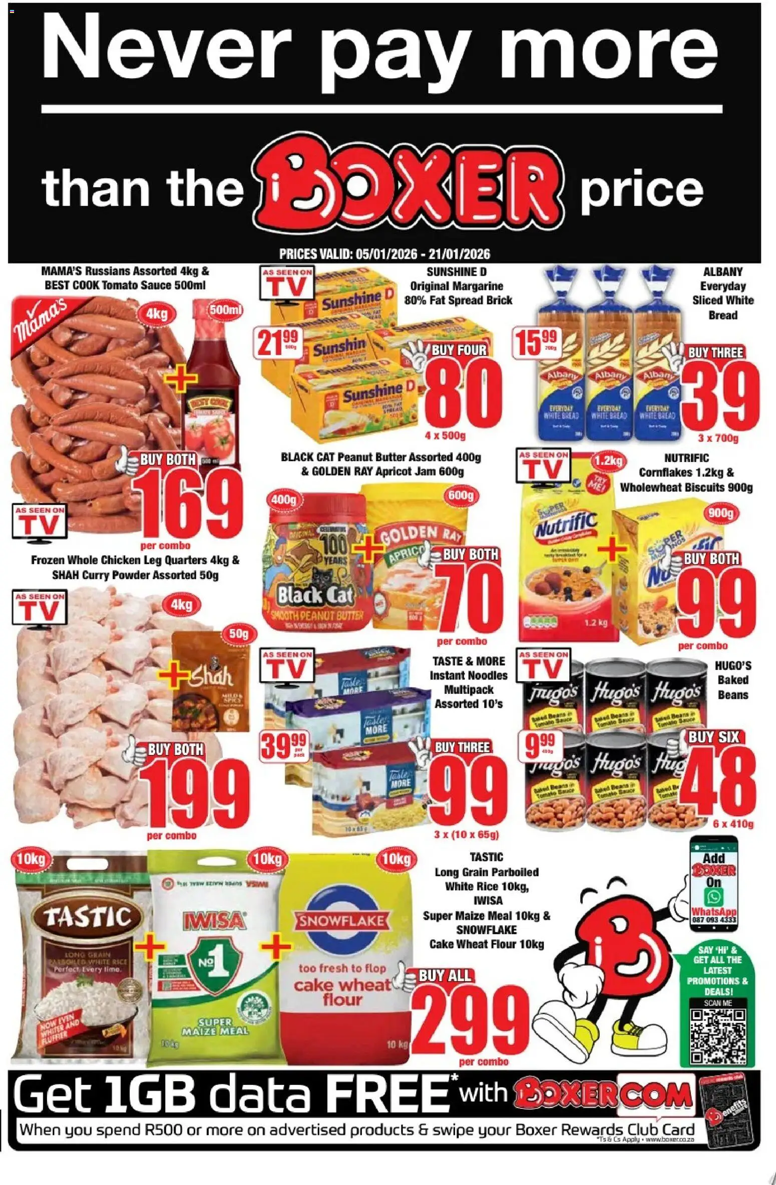 New Boxer catalogue – valid from 05.01.2026 | Page: 1 | Products: Data, Butter, Biscuits, Margarine