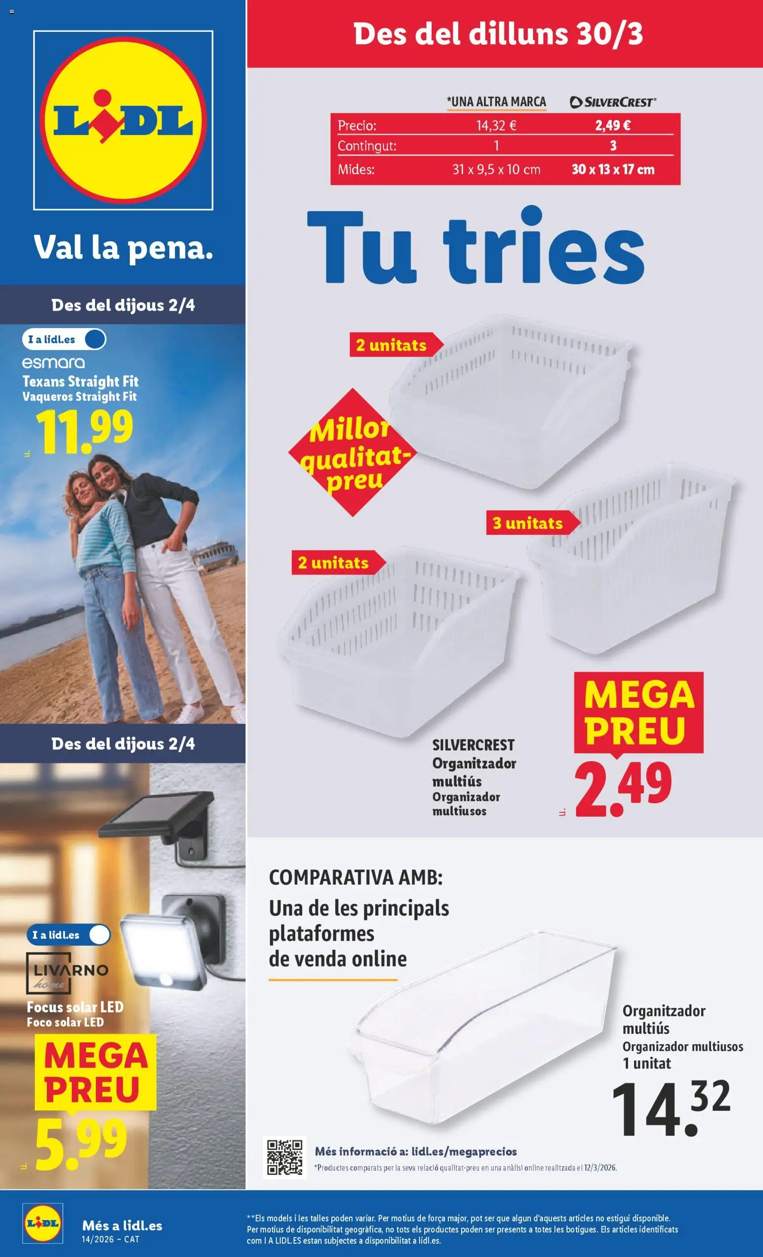 Lidl folleto de bazar │ válido desde el 30.03.2026 | Página: 1 | Productos: Organizador