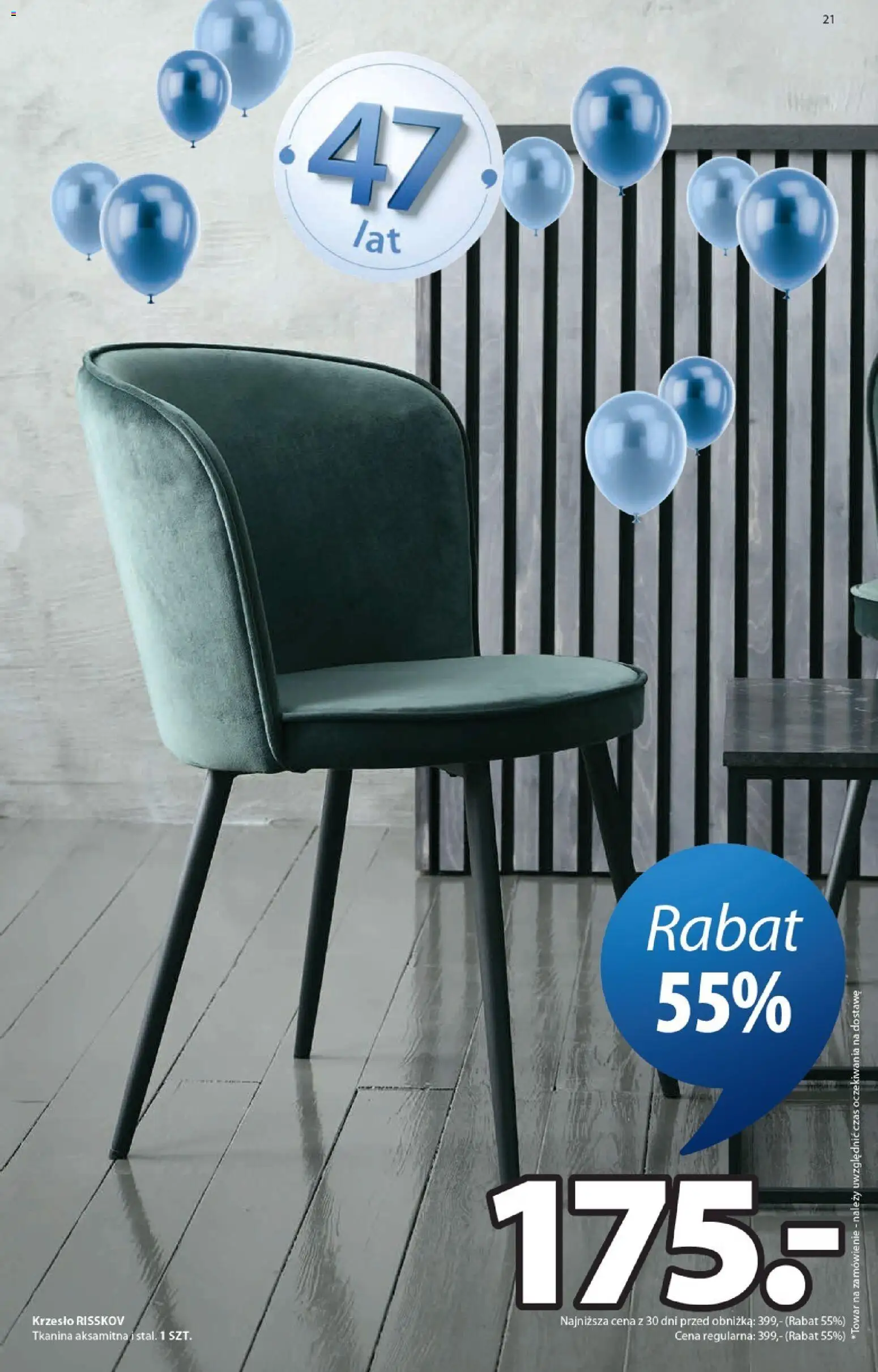 JYSK gazetka od 22.04.2026 | Strona: 21 | Produkty: Krzesło