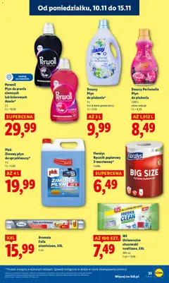 Pogląd oferty "Lidl Gazetka" - ważna od 10.11.2025 | Strona: 33 | Produkty: Detergent, Ręcznik papierowy