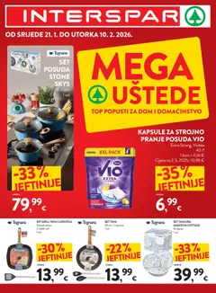 Mega Uštede Interspar - Pregled kataloga iz trgovine Interspar, vrijedi od 21.01.2026