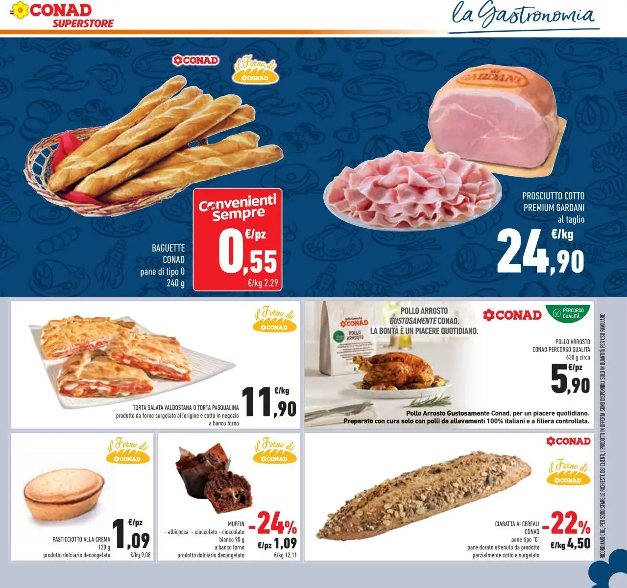 Volantino Conad del 22.10.2025 | Pagina: 37 | Prodotti: Arrosto, Prosciutto Cotto, Cioccolato, Cereali