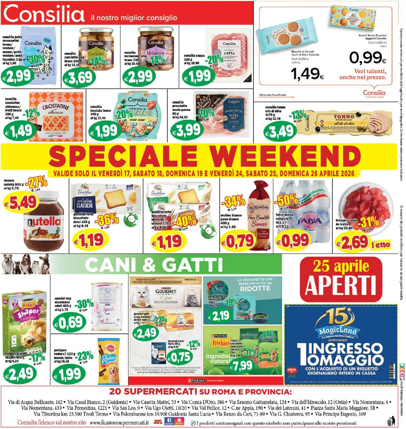 Volantino Il Castoro del 17.04.2026 | Pagina: 20 | Prodotti: Crocchette, Nutella, Melanzane, Olio di Oliva