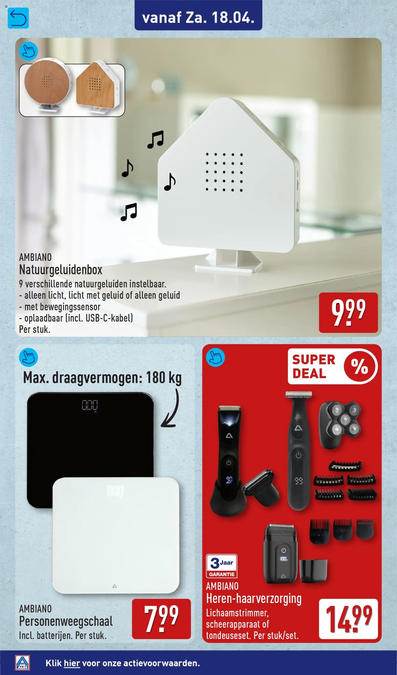 {H1} | Pagina: 58 | Producten: Geluid, Scheerapparaat