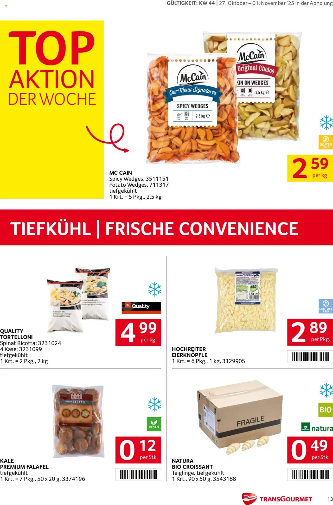 Transgourmet Flugblatt gültig ab 26.10.2025 | Seite: 13