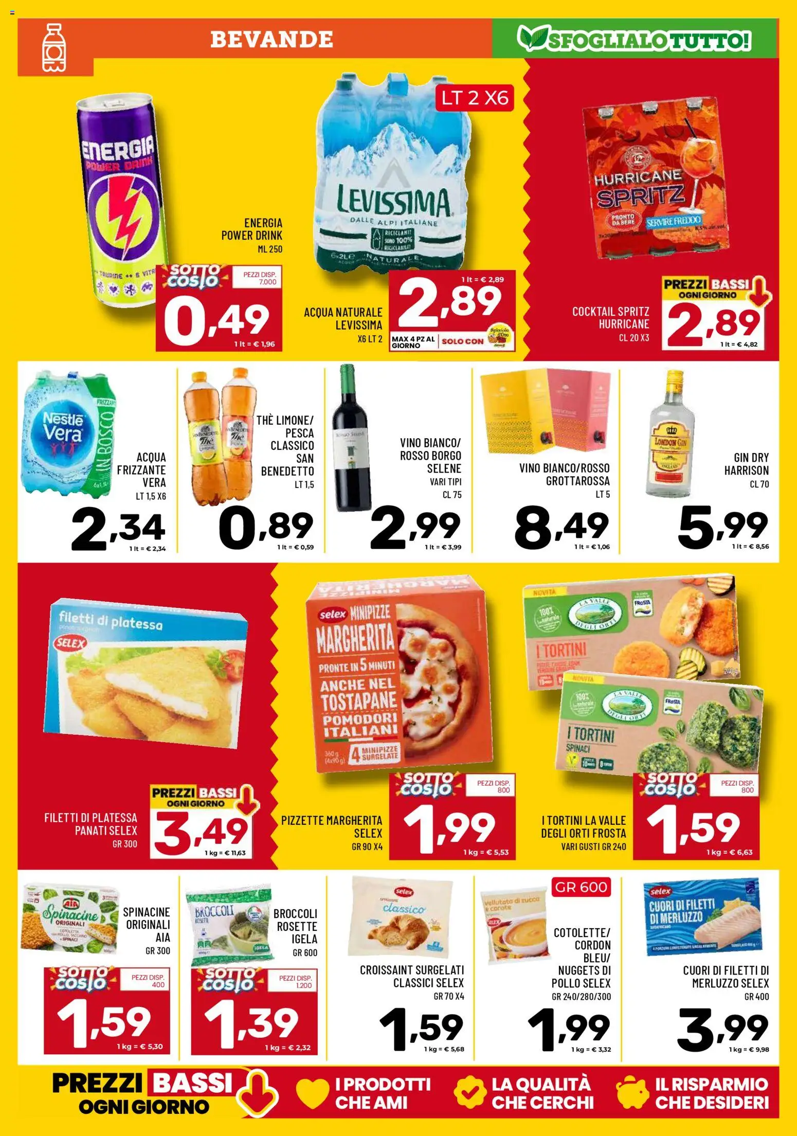 Volantino Il Centesimo del 23.01.2026 | Pagina: 7 | Prodotti: Acqua, Vino, Broccoli, Tostapane