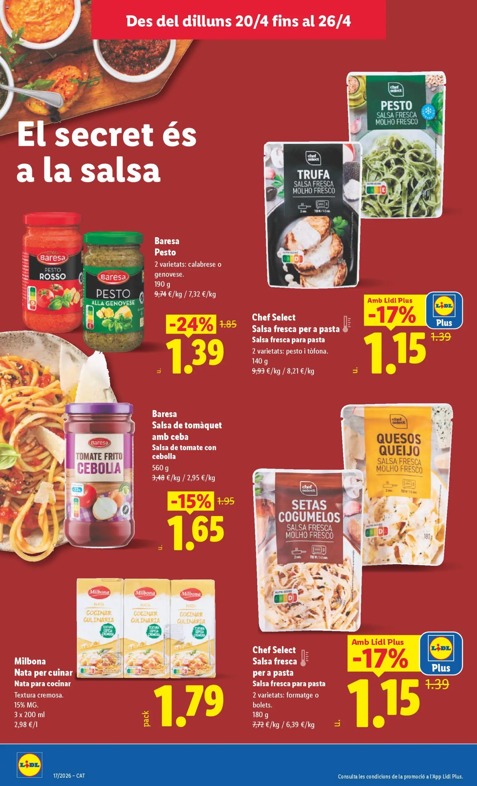 Lidl folleto │ válido desde el 20.04.2026 | Página: 16 | Productos: Πιατοθήκη, Pasta, Salsa de tomate, Παγωμένο τσάι
