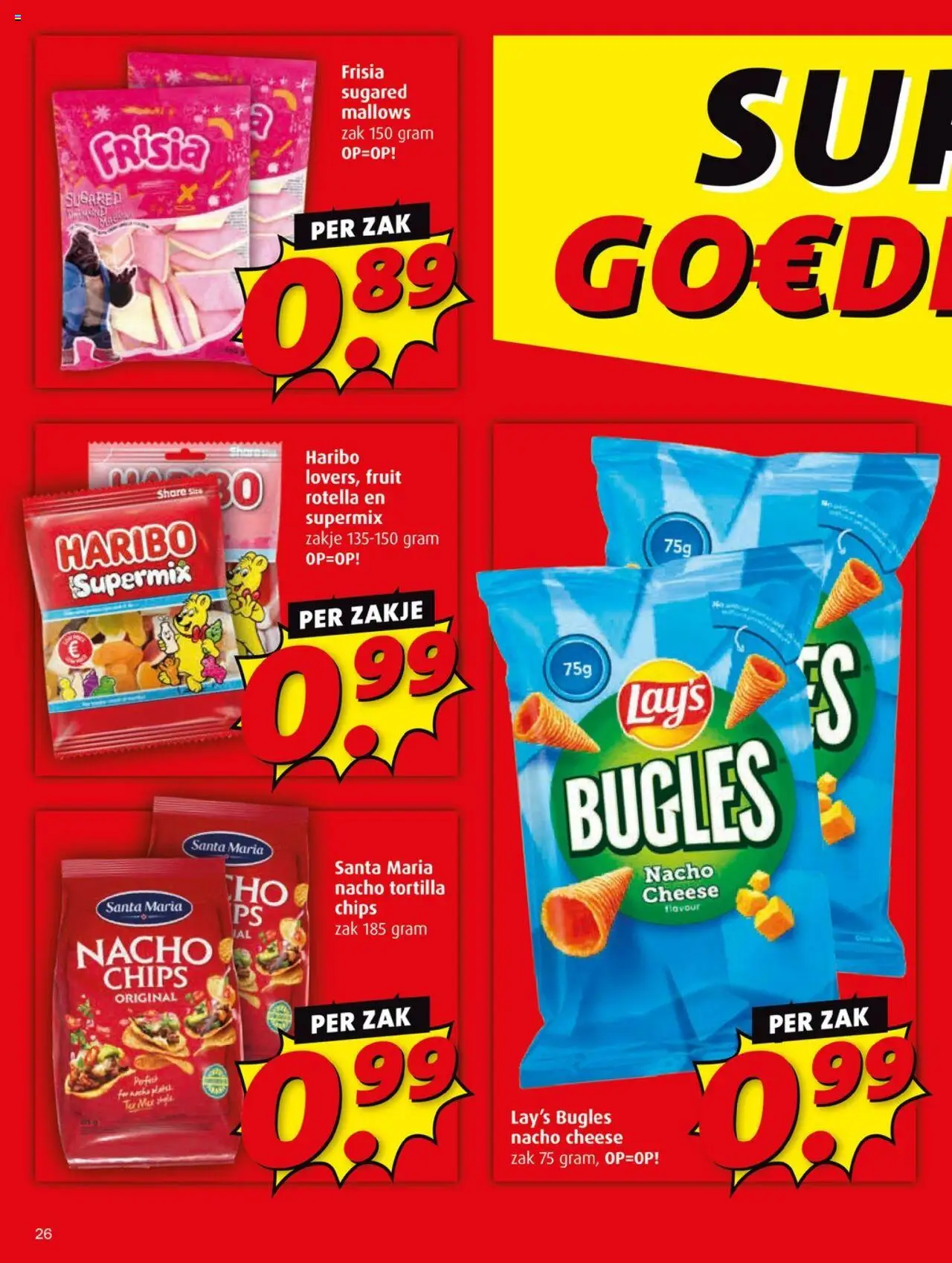  | Pagina: 26 | Producten: Chips, Tortilla, Zak, Fruit