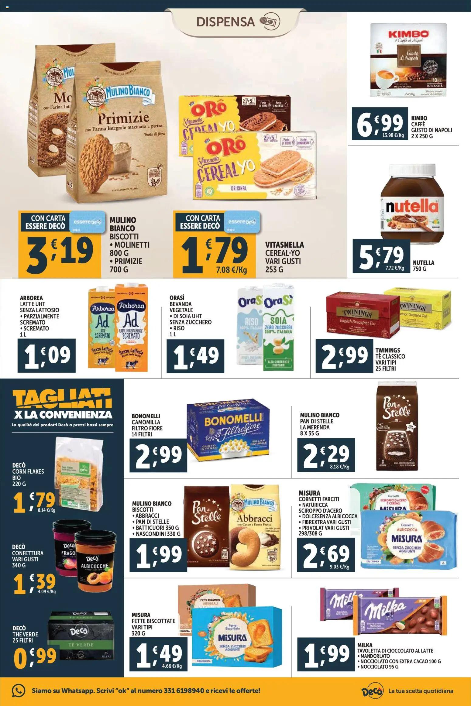 Volantino Decò del 20.01.2026 | Pagina: 7 | Prodotti: Riso, Tè, Nutella, Cacao