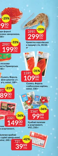 Fozzy акції дійснийкції з 03.12.2025 | Сторінка: 68 | Товари: Крабові палички, Форель, Палички